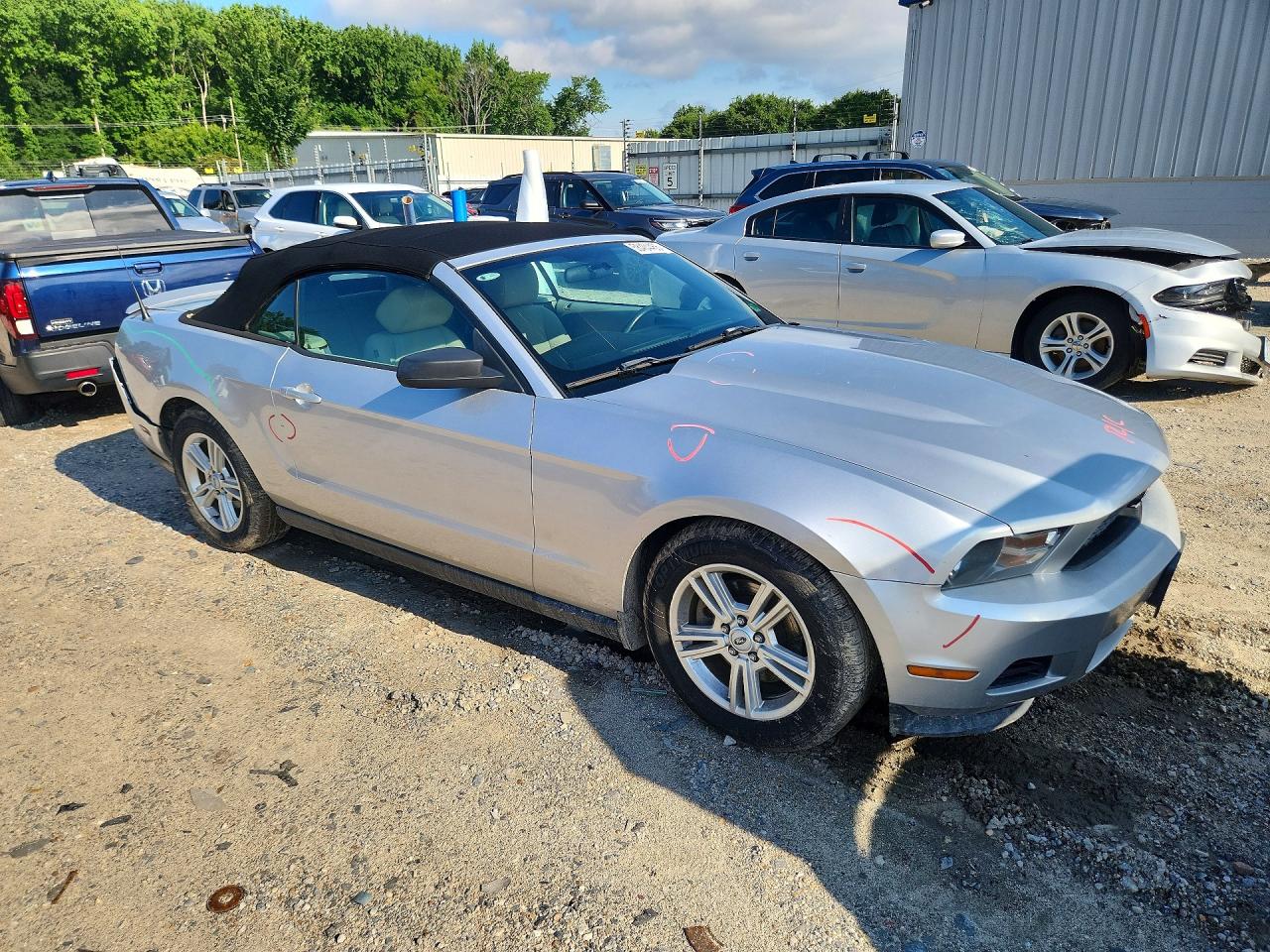 2011 Ford Mustang Серебряный vin: 1ZVBP8EM6B5159378