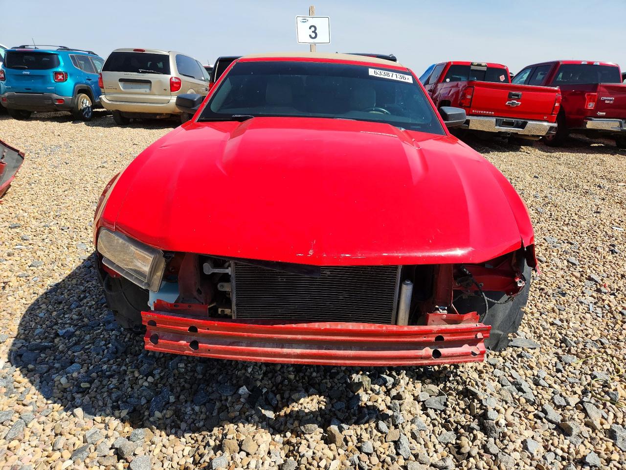 2012 Ford Mustang Красный vin: 1ZVBP8EM6C5212517