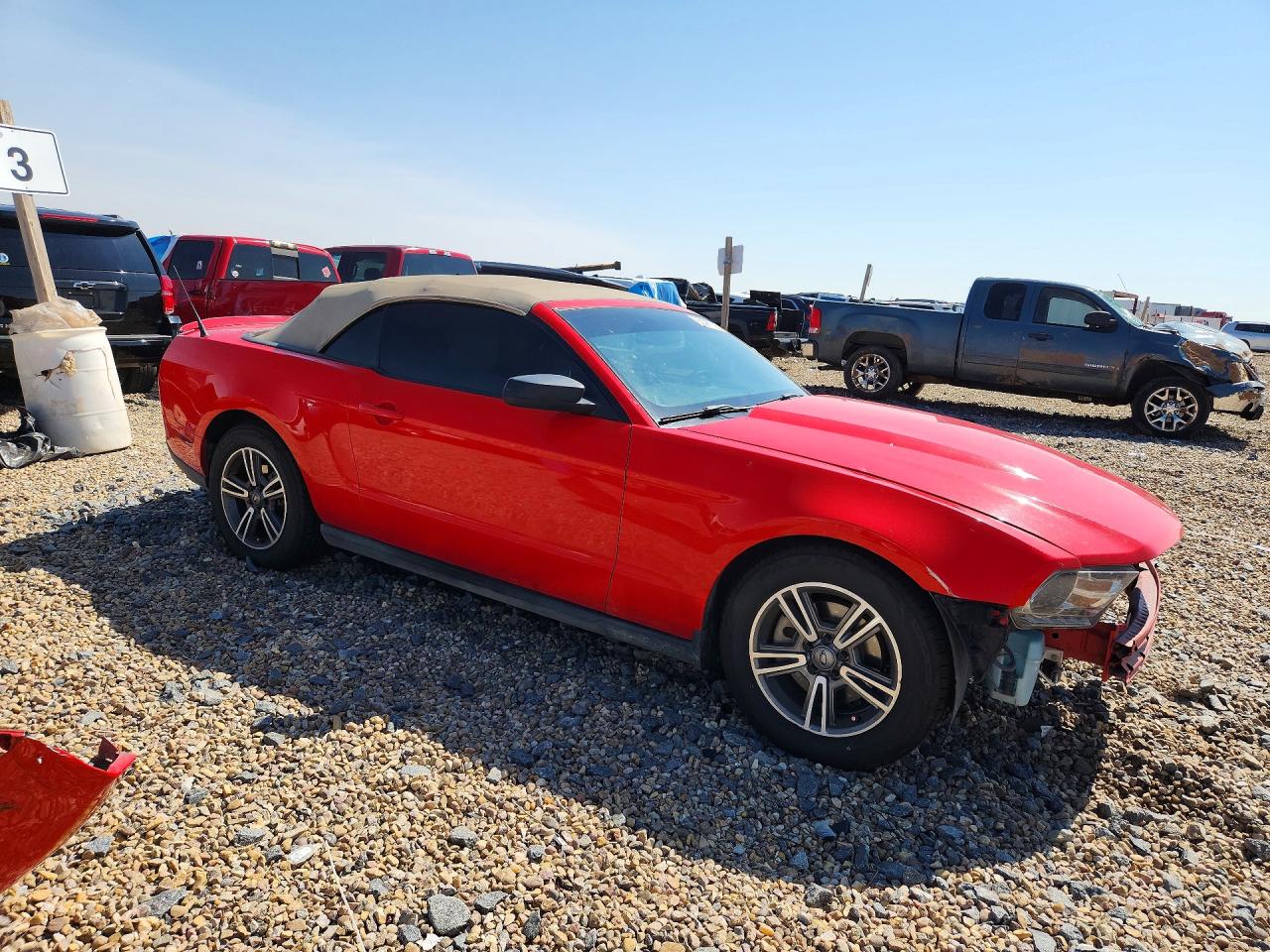2012 Ford Mustang Красный vin: 1ZVBP8EM6C5212517