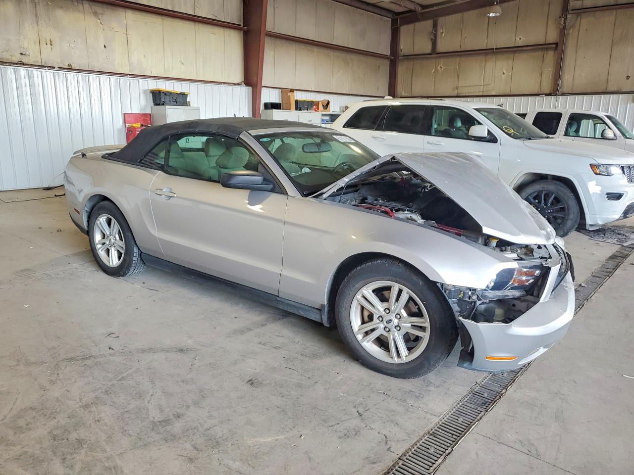 2012 Ford Mustang Silver vin: 1ZVBP8EM6C5222447