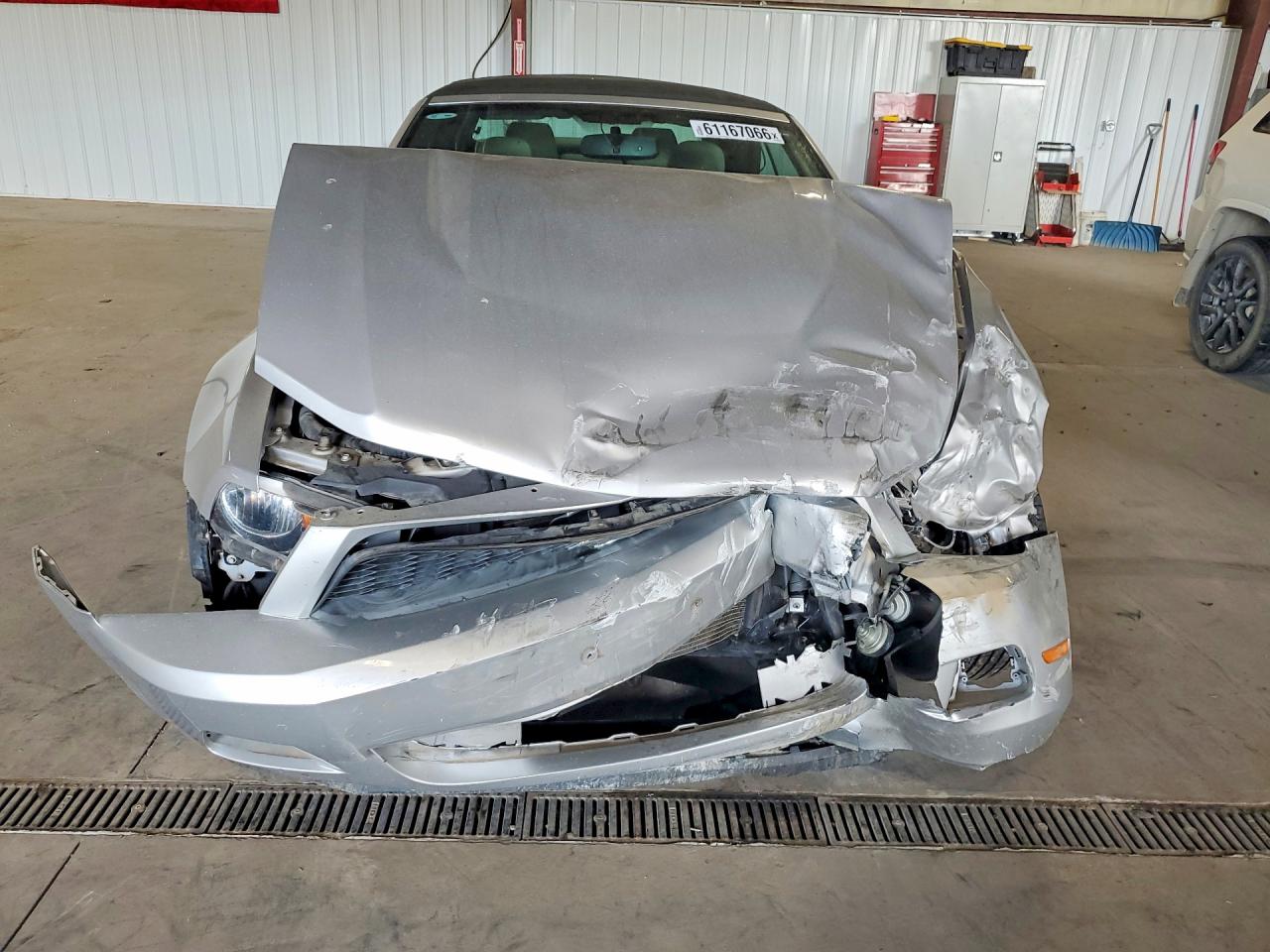 2012 Ford Mustang Silver vin: 1ZVBP8EM6C5222447