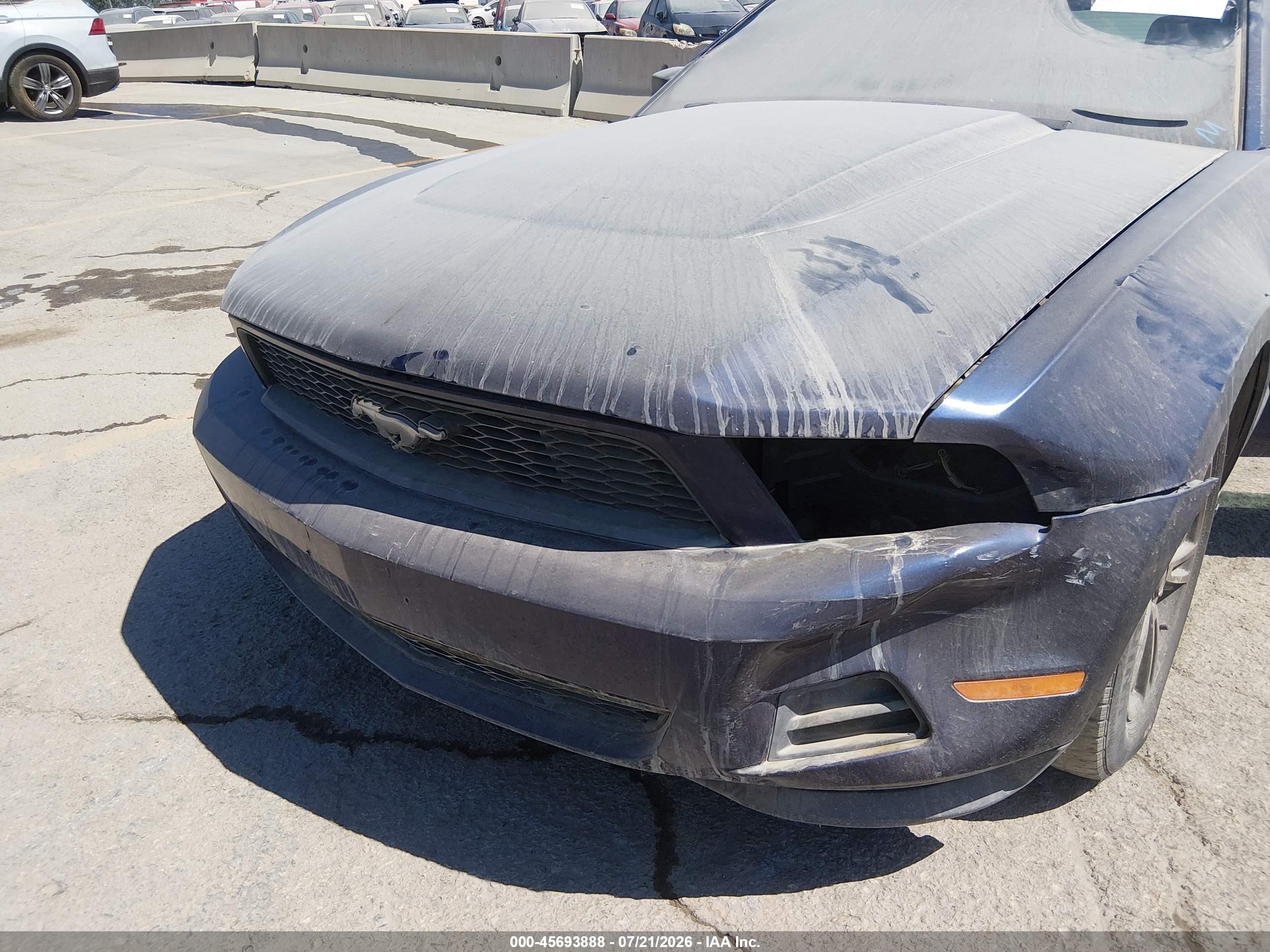 2012 Ford Mustang V6 Premium Blue vin: 1ZVBP8EM6C5230483