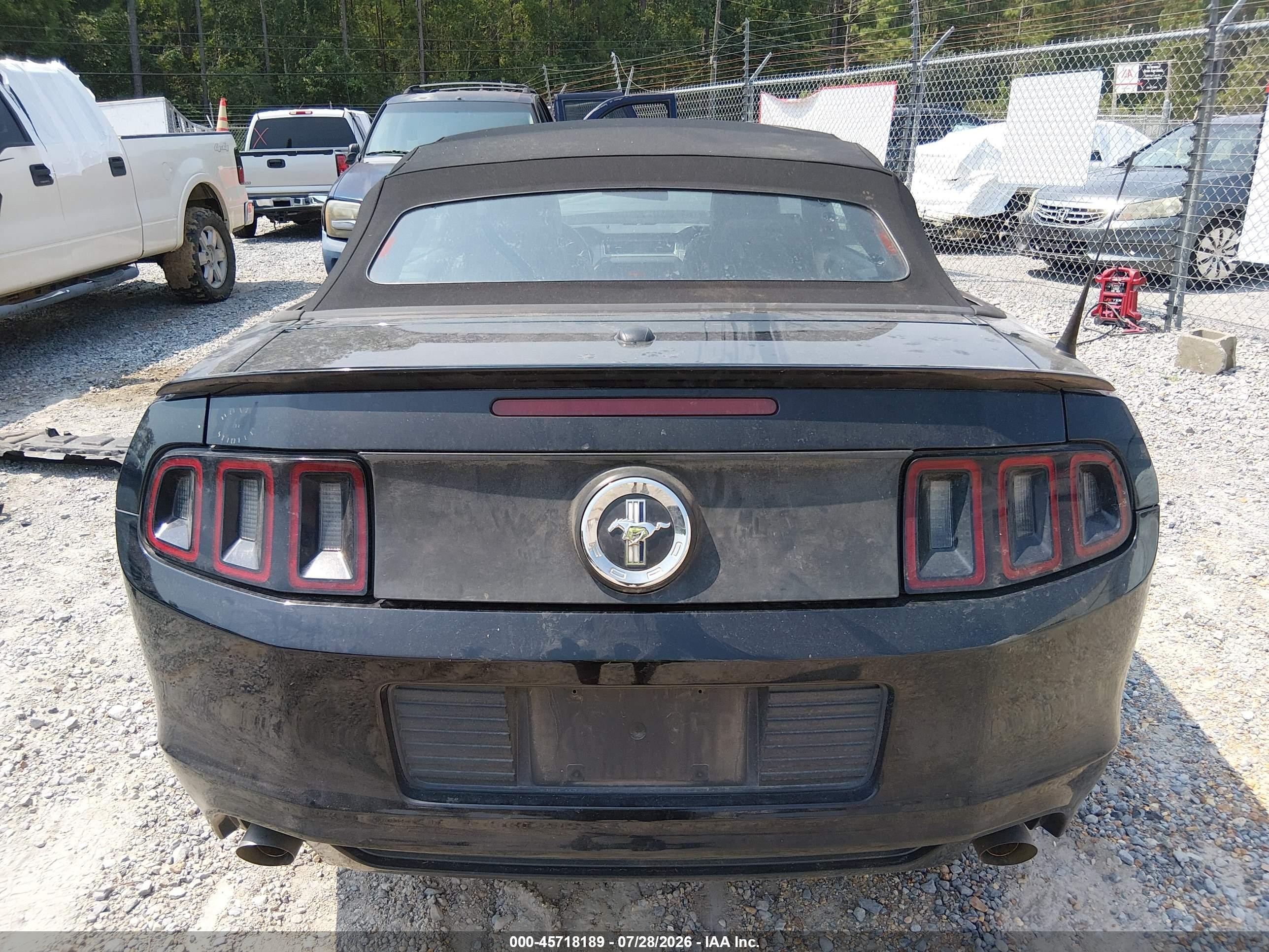 2013 Ford Mustang V6 Premium Black vin: 1ZVBP8EM6D5219372