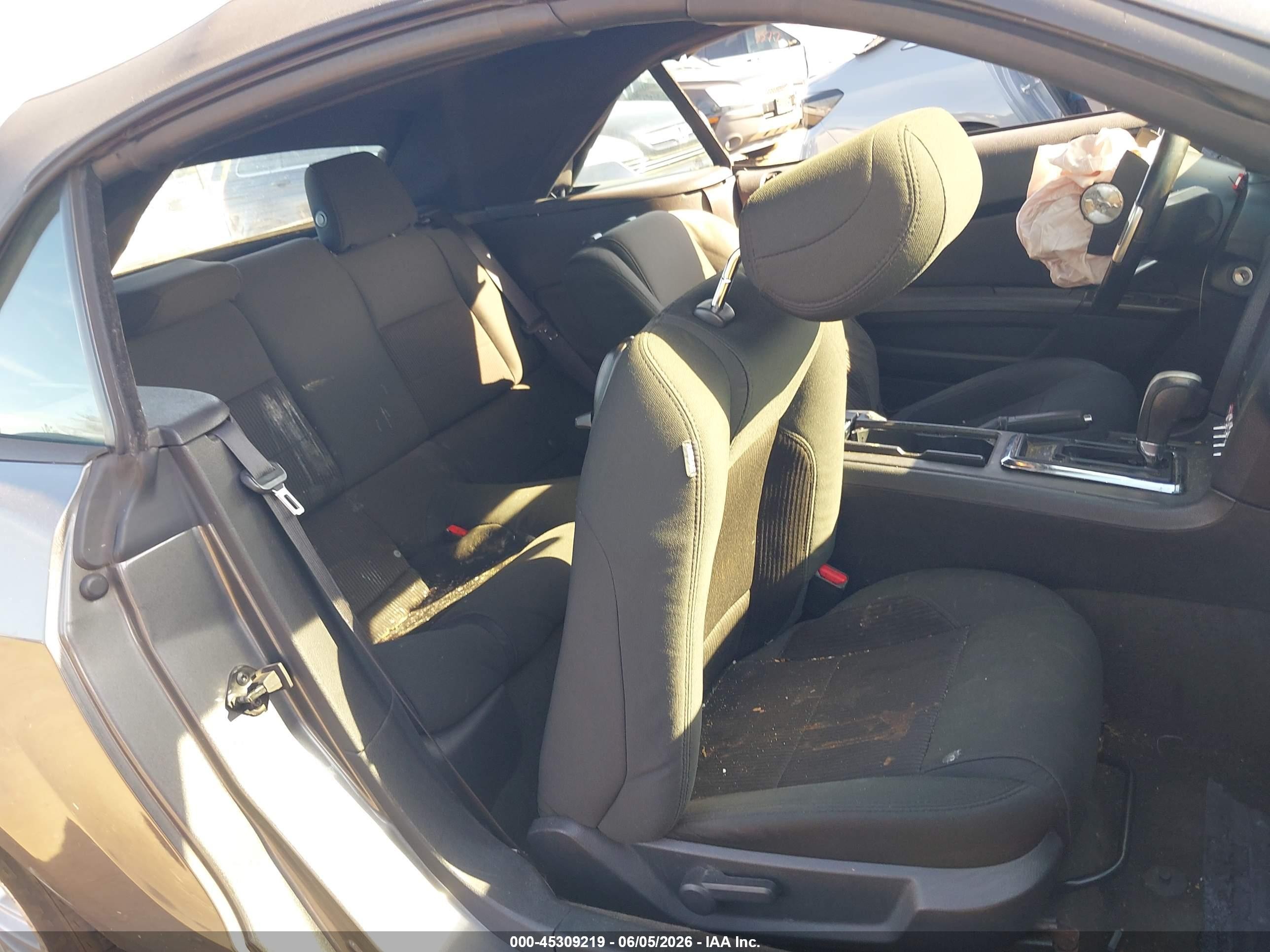 2014 Ford Mustang V6 Gray vin: 1ZVBP8EM6E5328447