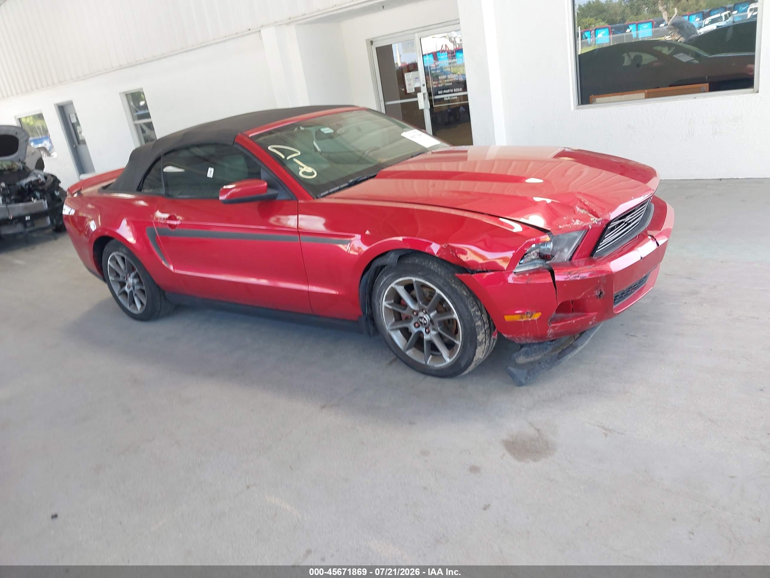 2011 Ford Mustang V6 Premium Maroon vin: 1ZVBP8EM7B5151256