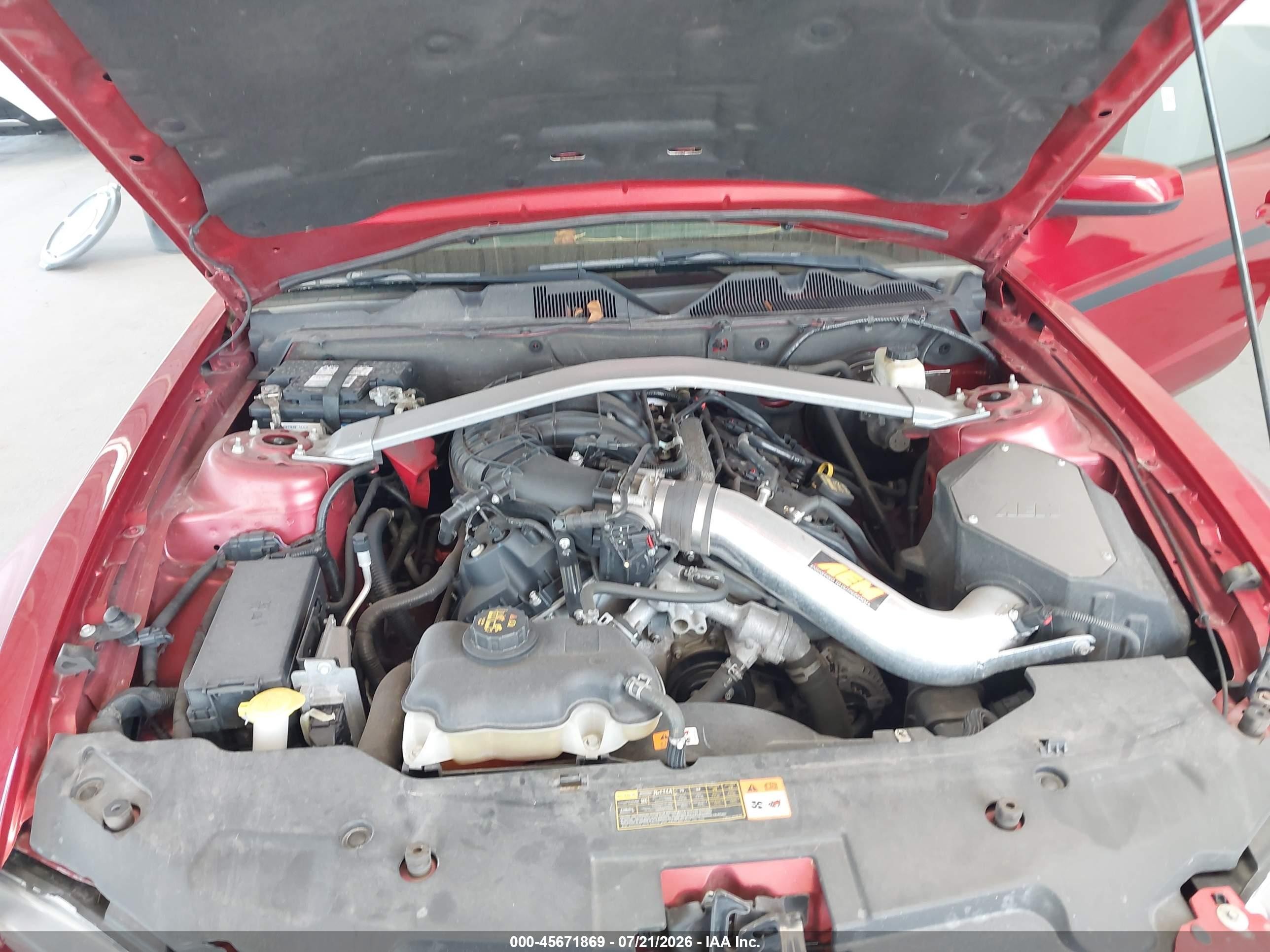 2011 Ford Mustang V6 Premium Maroon vin: 1ZVBP8EM7B5151256