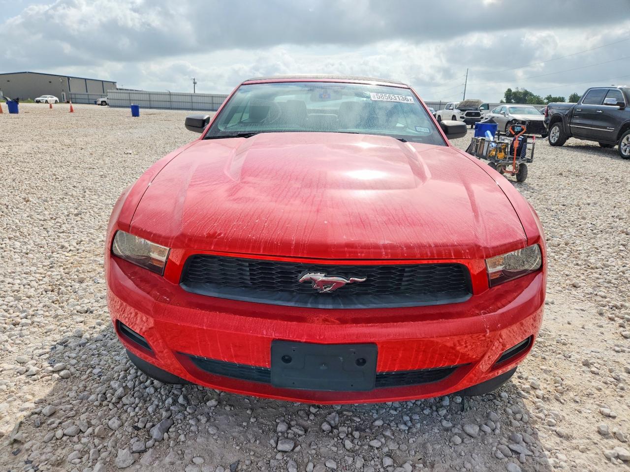 2012 Ford Mustang Red vin: 1ZVBP8EM7C5201512