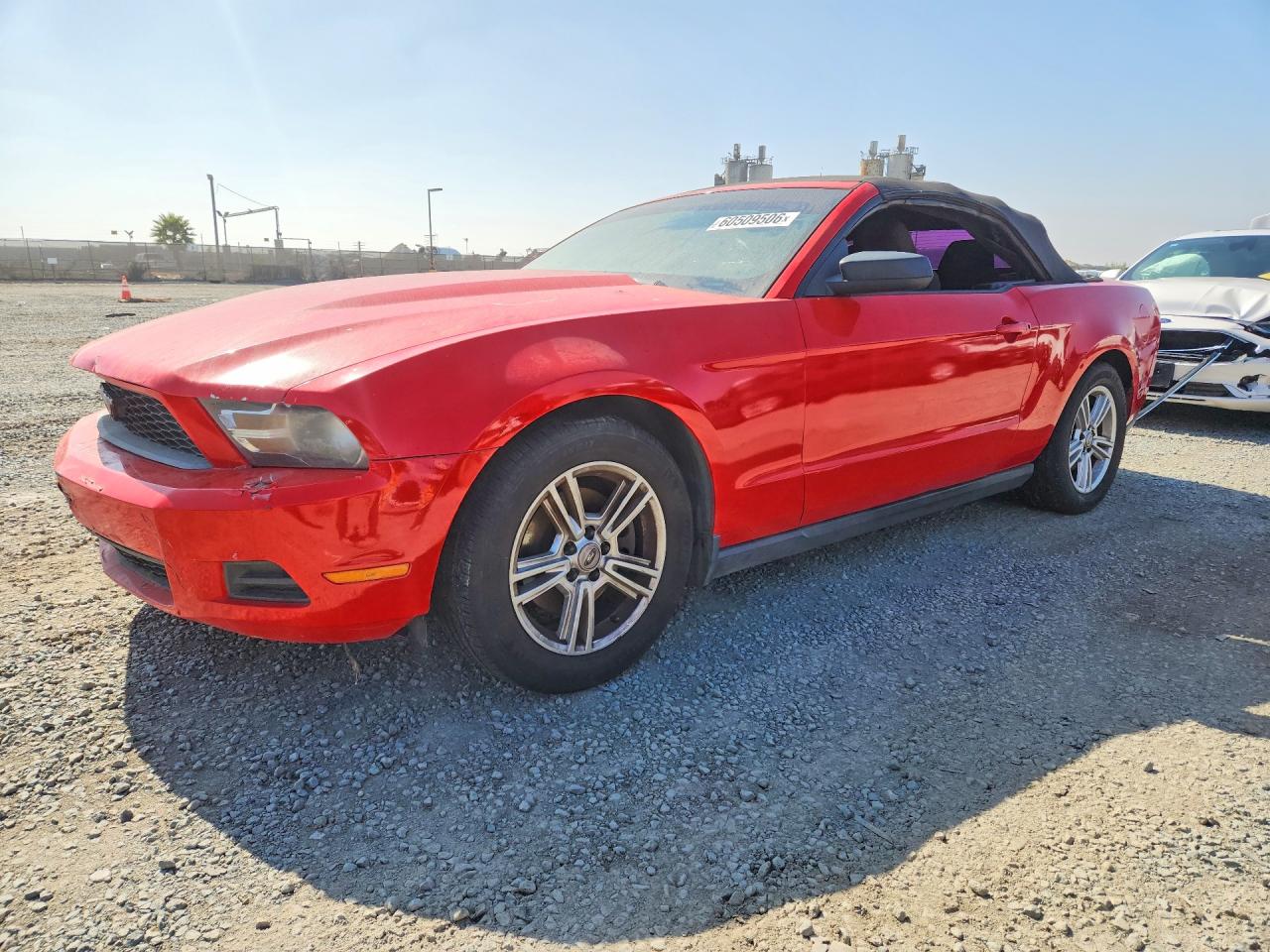 2012 Ford Mustang Red vin: 1ZVBP8EM7C5207617