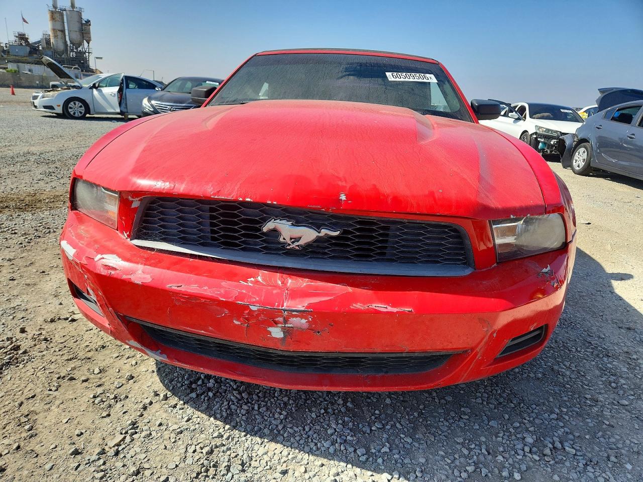 2012 Ford Mustang Red vin: 1ZVBP8EM7C5207617