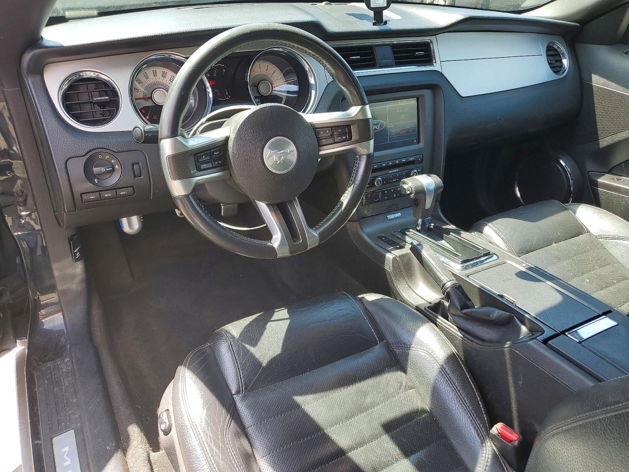 2012 Ford Mustang Black vin: 1ZVBP8EM7C5209545