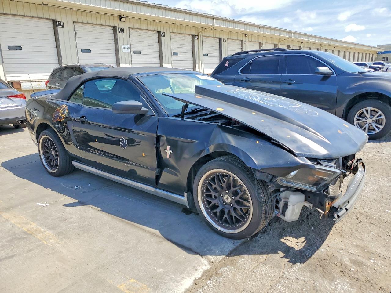2012 Ford Mustang Black vin: 1ZVBP8EM7C5209545