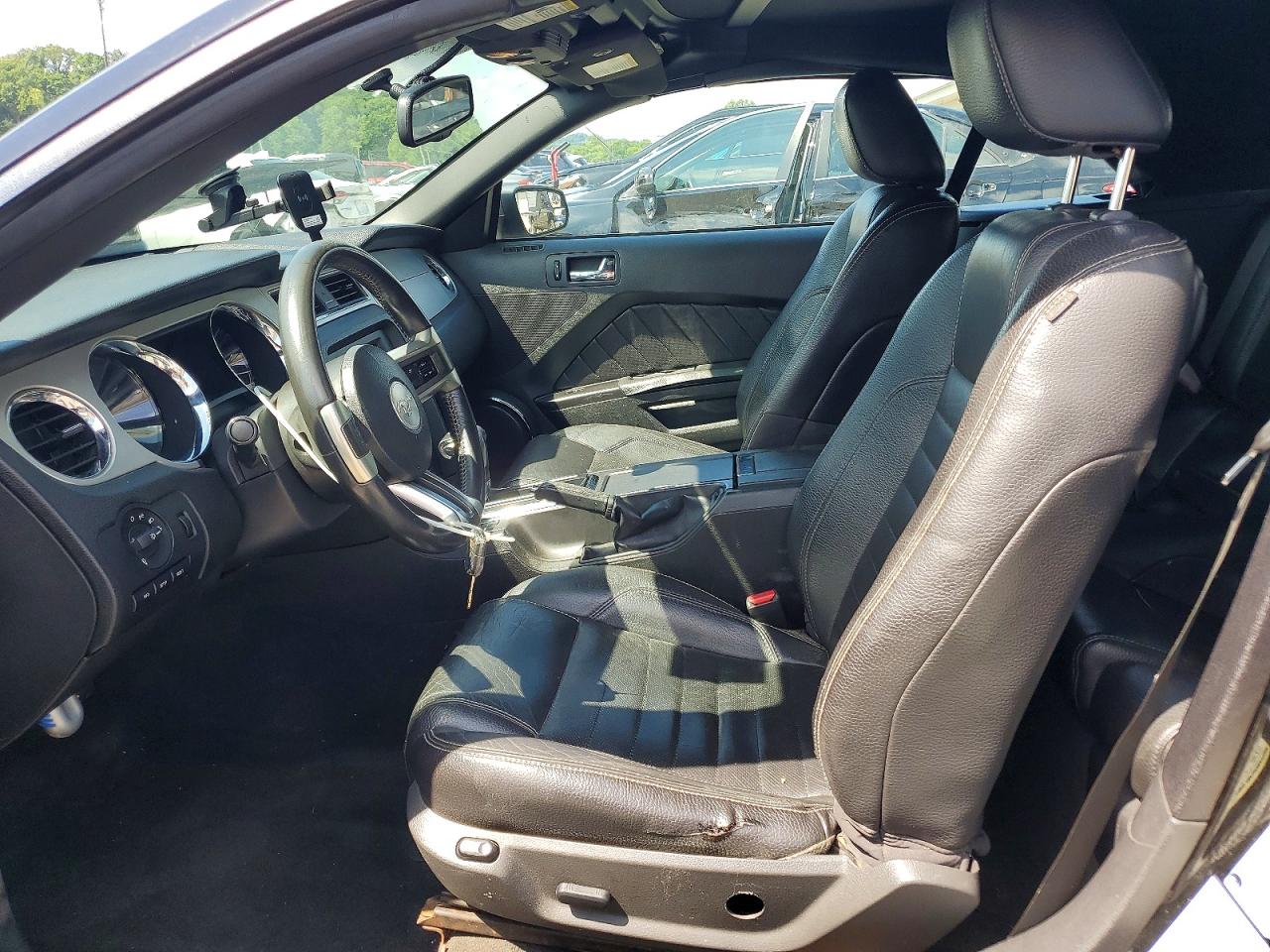 2012 Ford Mustang Black vin: 1ZVBP8EM7C5209545