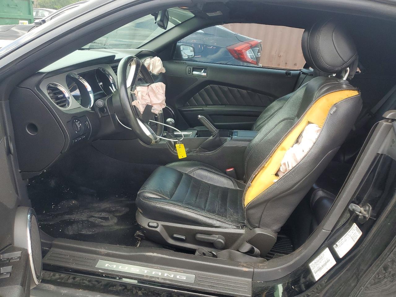 2012 Ford Mustang Черный vin: 1ZVBP8EM7C5244702