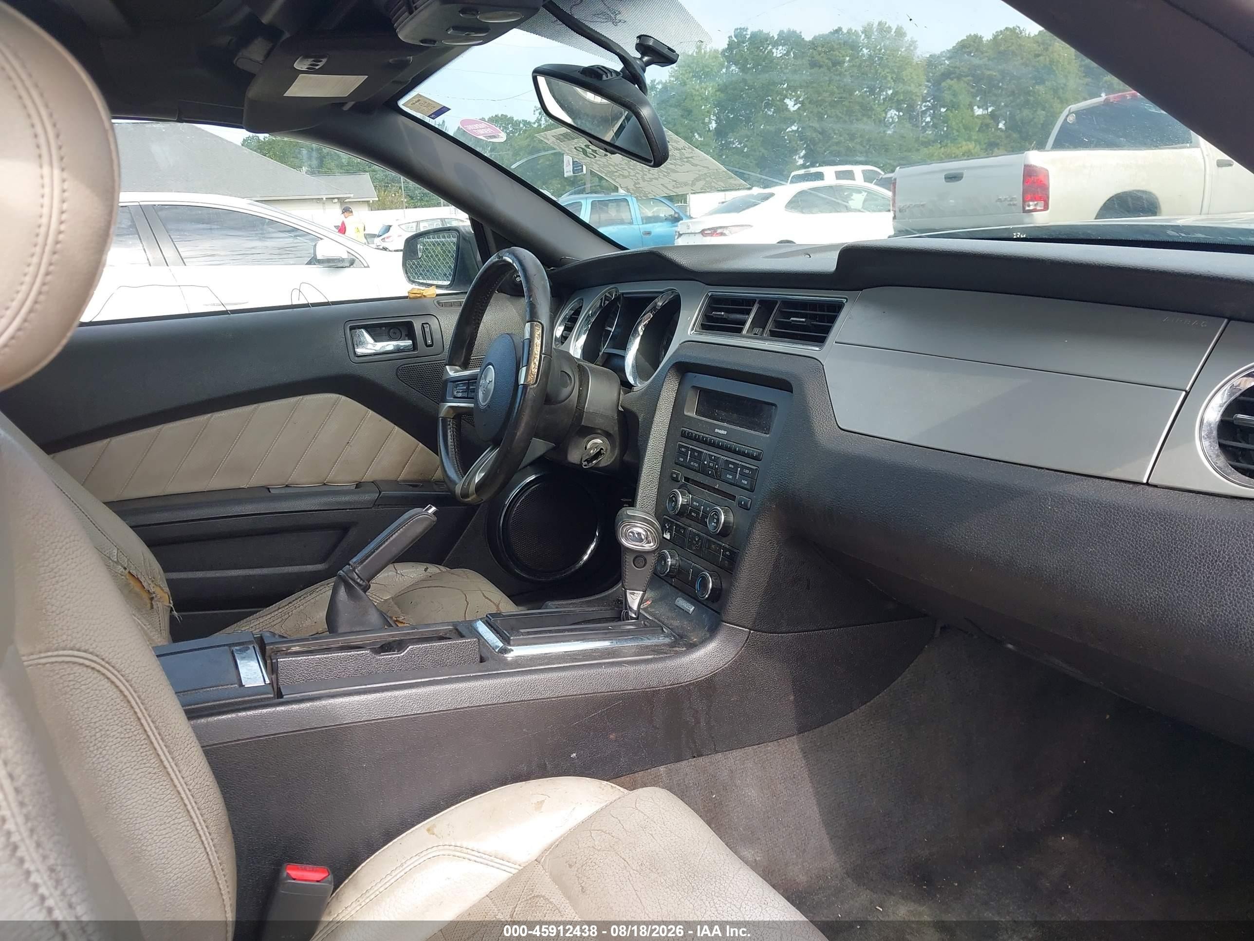 2012 Ford Mustang V6 Premium Silver vin: 1ZVBP8EM7C5255604