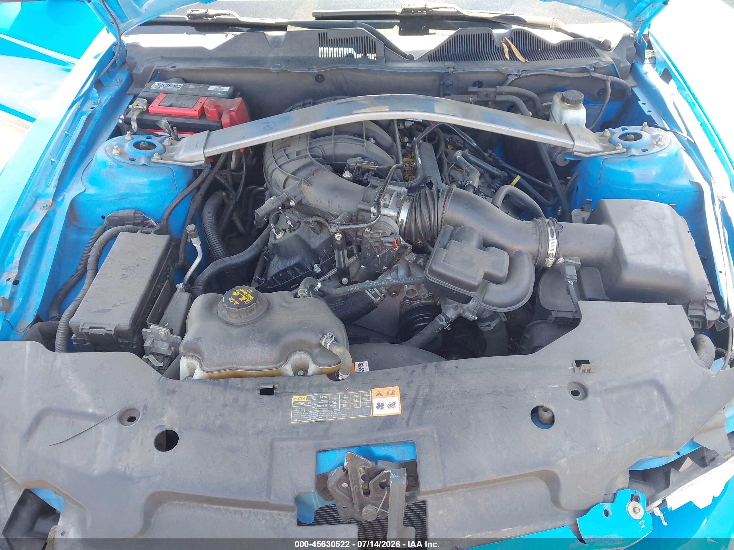 2012 Ford Mustang V6 Premium Blue vin: 1ZVBP8EM7C5282494
