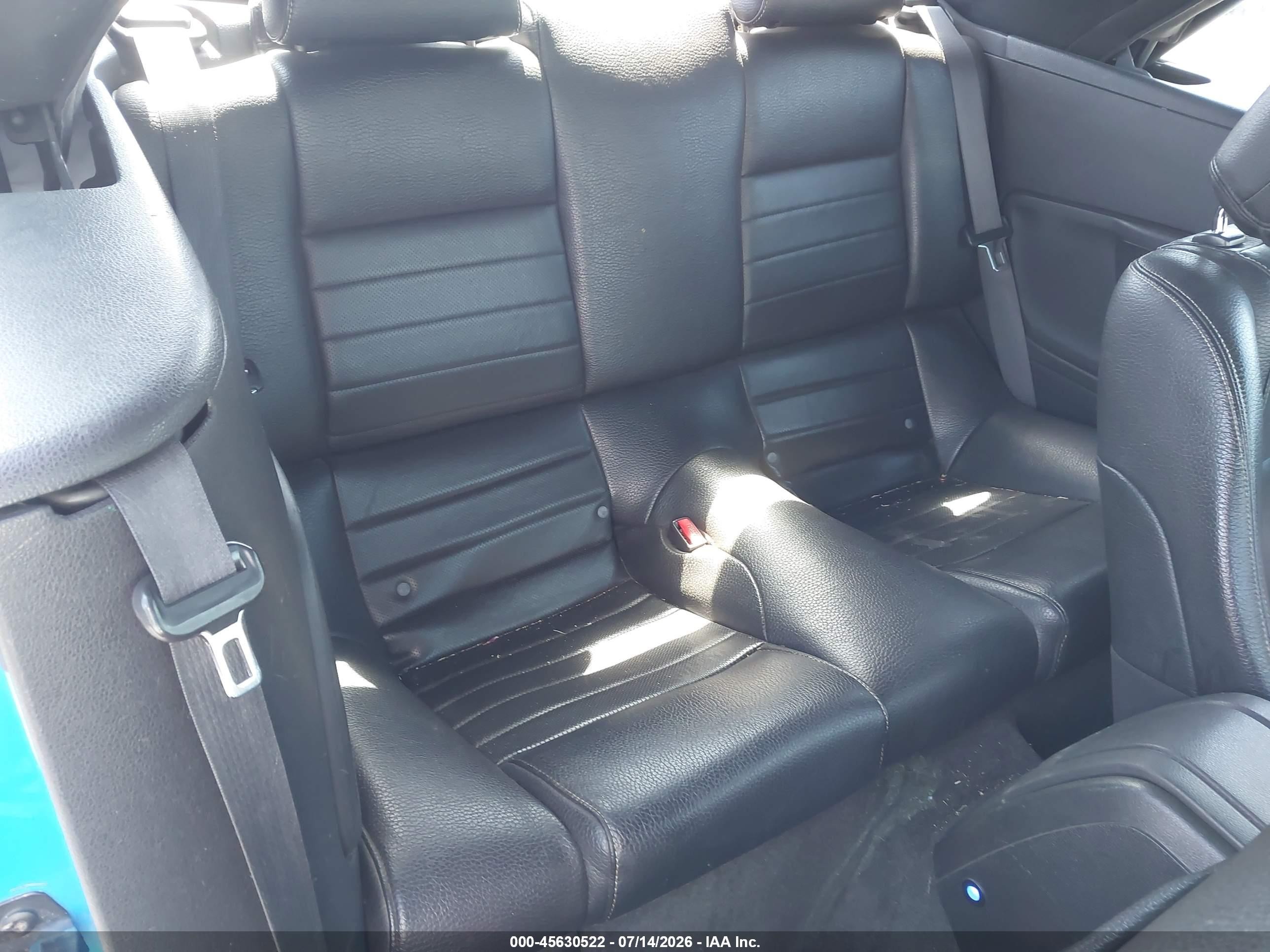 2012 Ford Mustang V6 Premium Blue vin: 1ZVBP8EM7C5282494