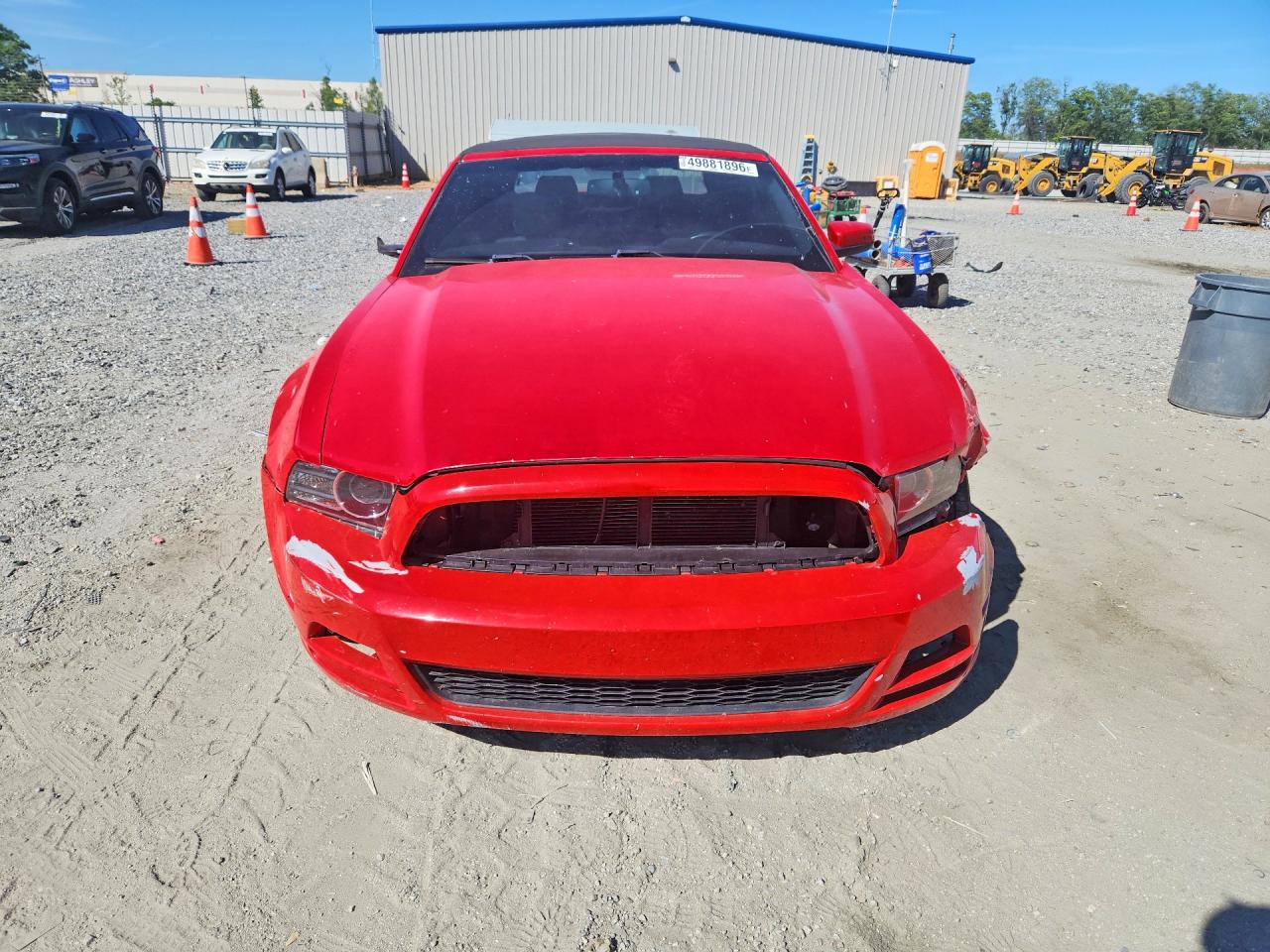 2013 Ford Mustang Red vin: 1ZVBP8EM7D5202712