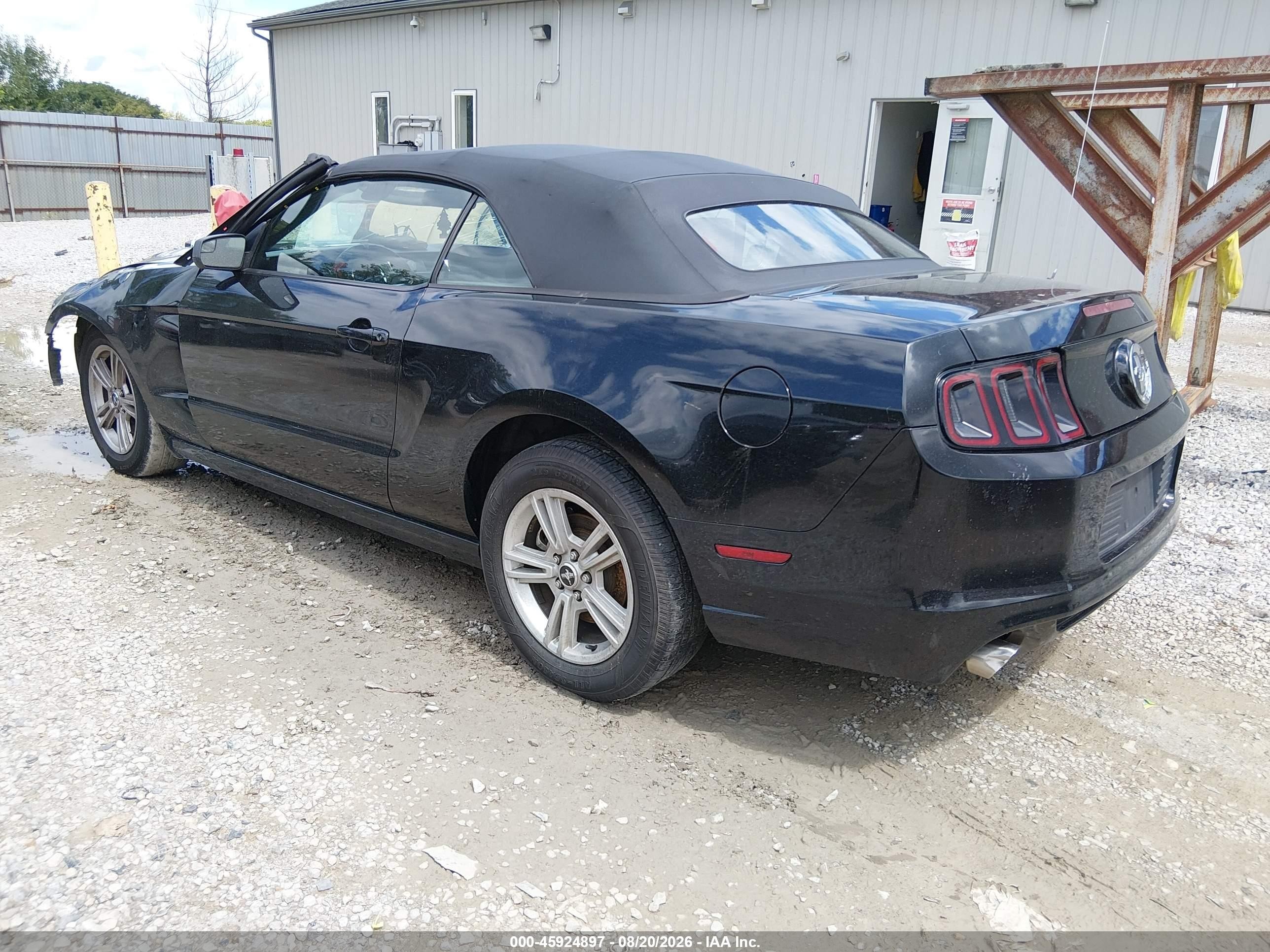 2013 Ford Mustang V6 Black vin: 1ZVBP8EM7D5209854