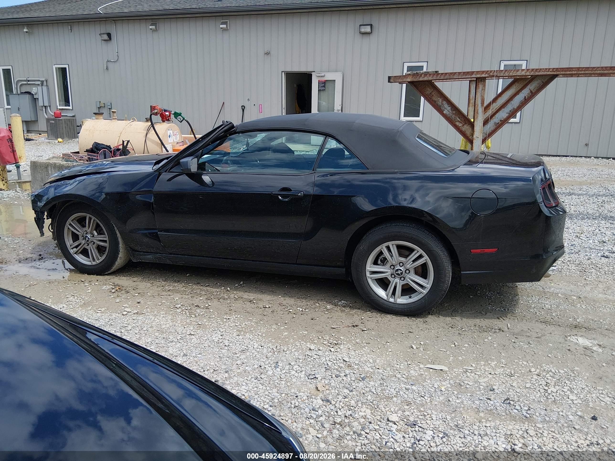 2013 Ford Mustang V6 Black vin: 1ZVBP8EM7D5209854