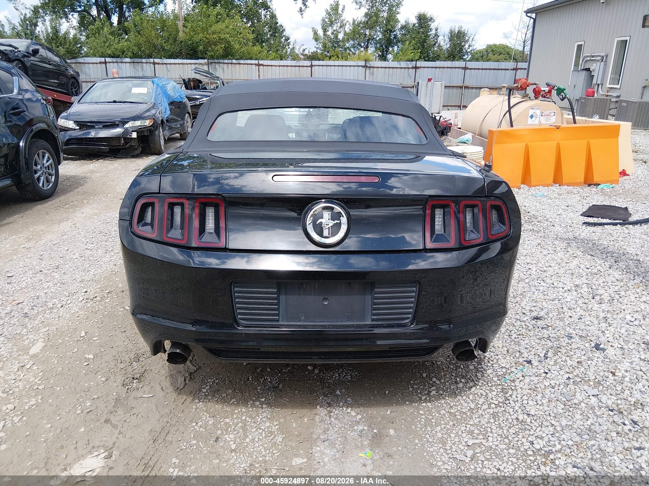 2013 Ford Mustang V6 Black vin: 1ZVBP8EM7D5209854
