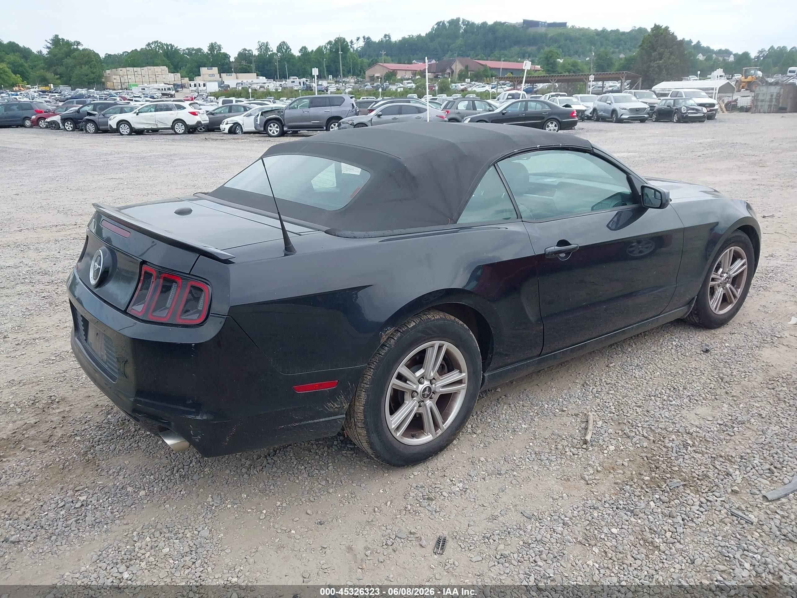 2013 Ford Mustang V6 Premium Черный vin: 1ZVBP8EM7D5219509