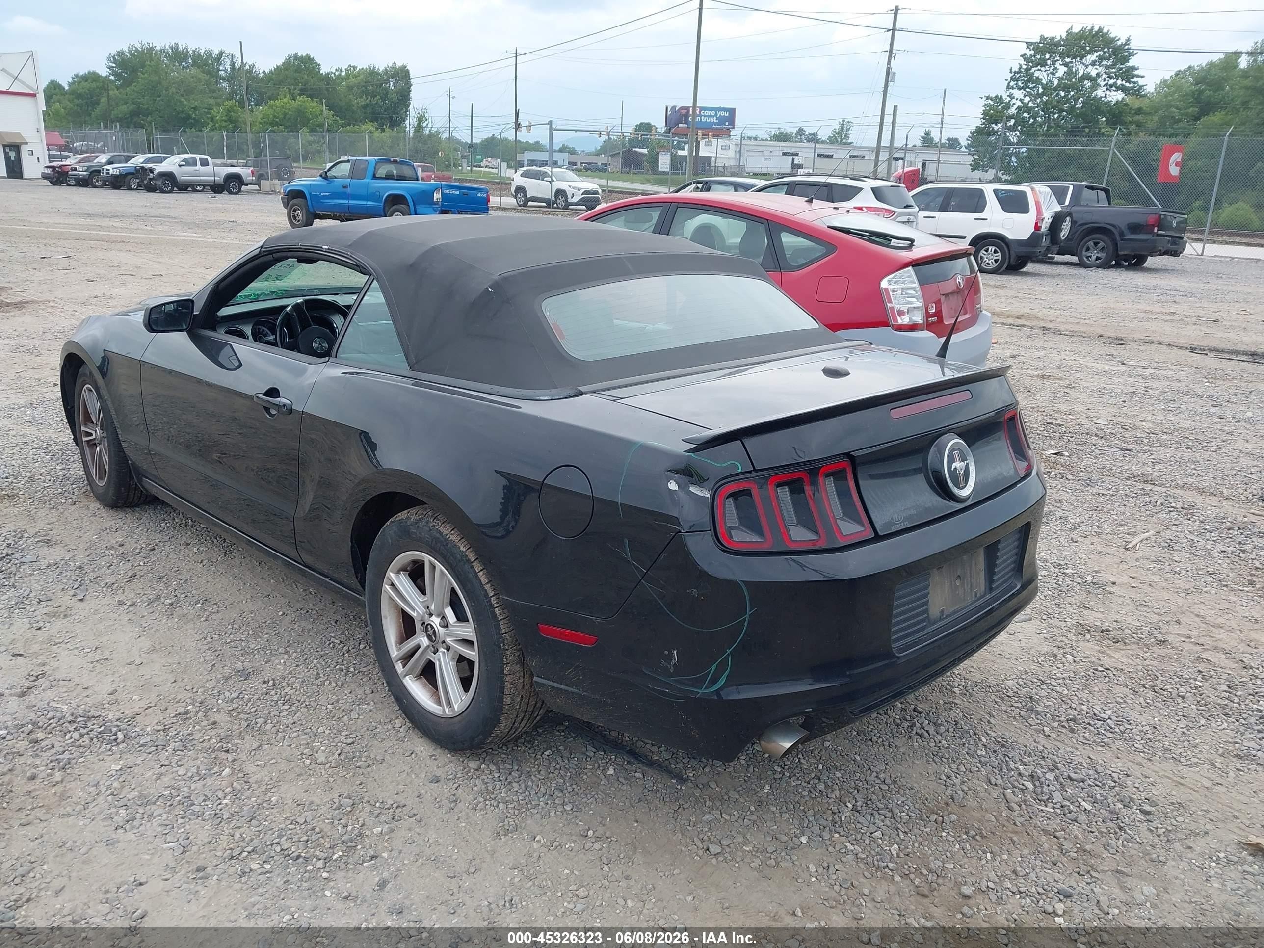 2013 Ford Mustang V6 Premium Черный vin: 1ZVBP8EM7D5219509