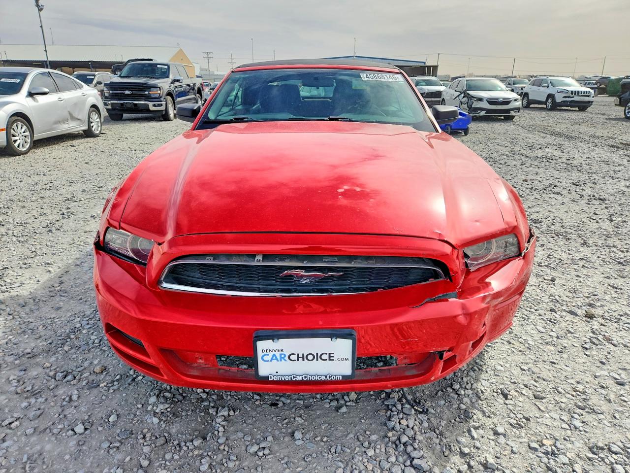 2013 Ford Mustang Red vin: 1ZVBP8EM7D5269892