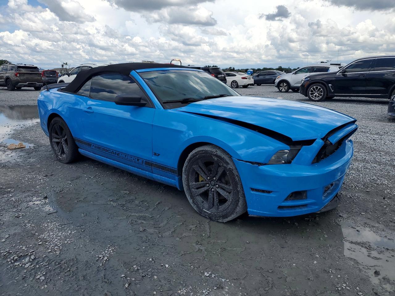 2014 Ford Mustang Blue vin: 1ZVBP8EM7E5220225