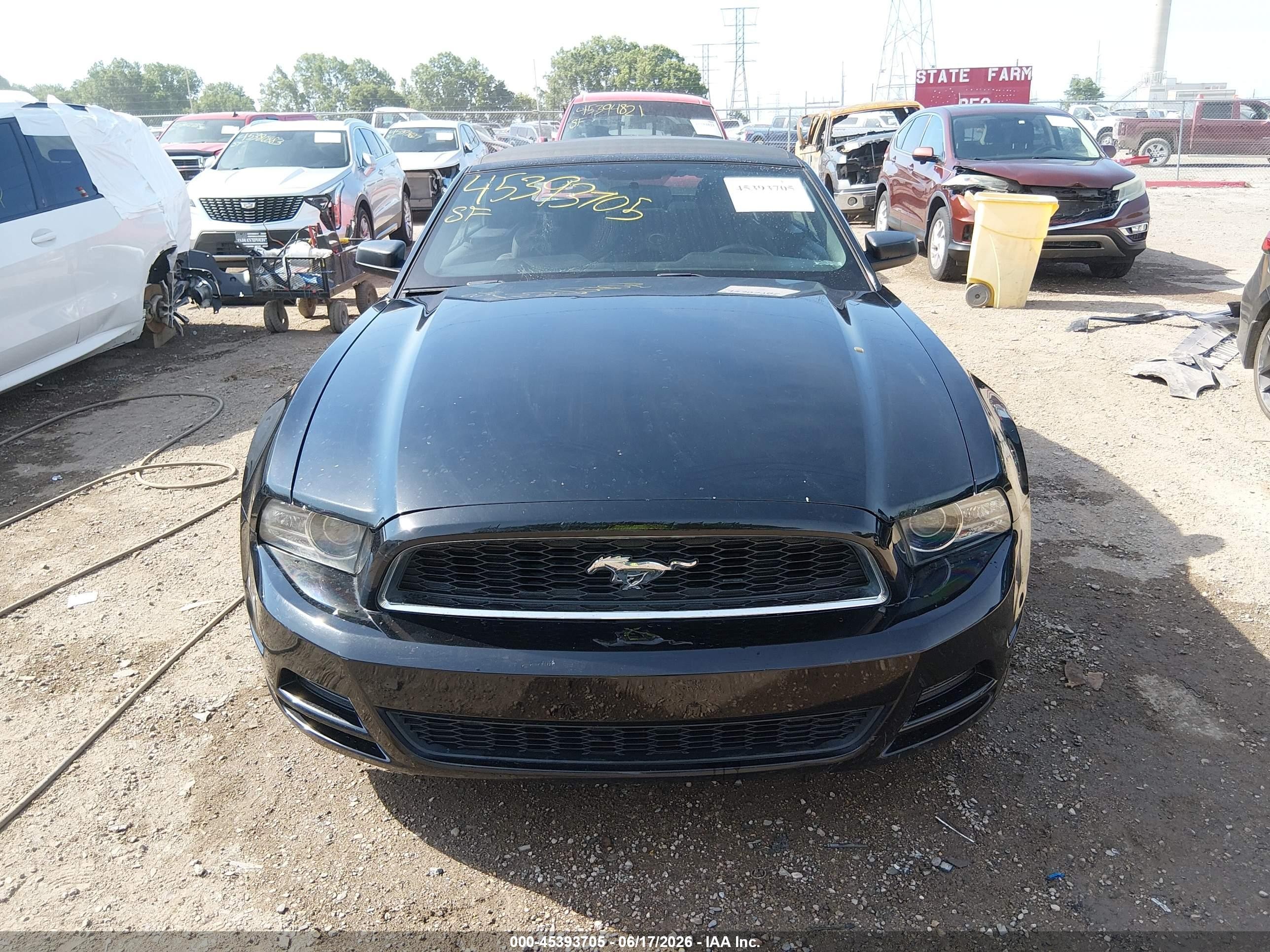 2014 Ford Mustang V6 Black vin: 1ZVBP8EM7E5232102