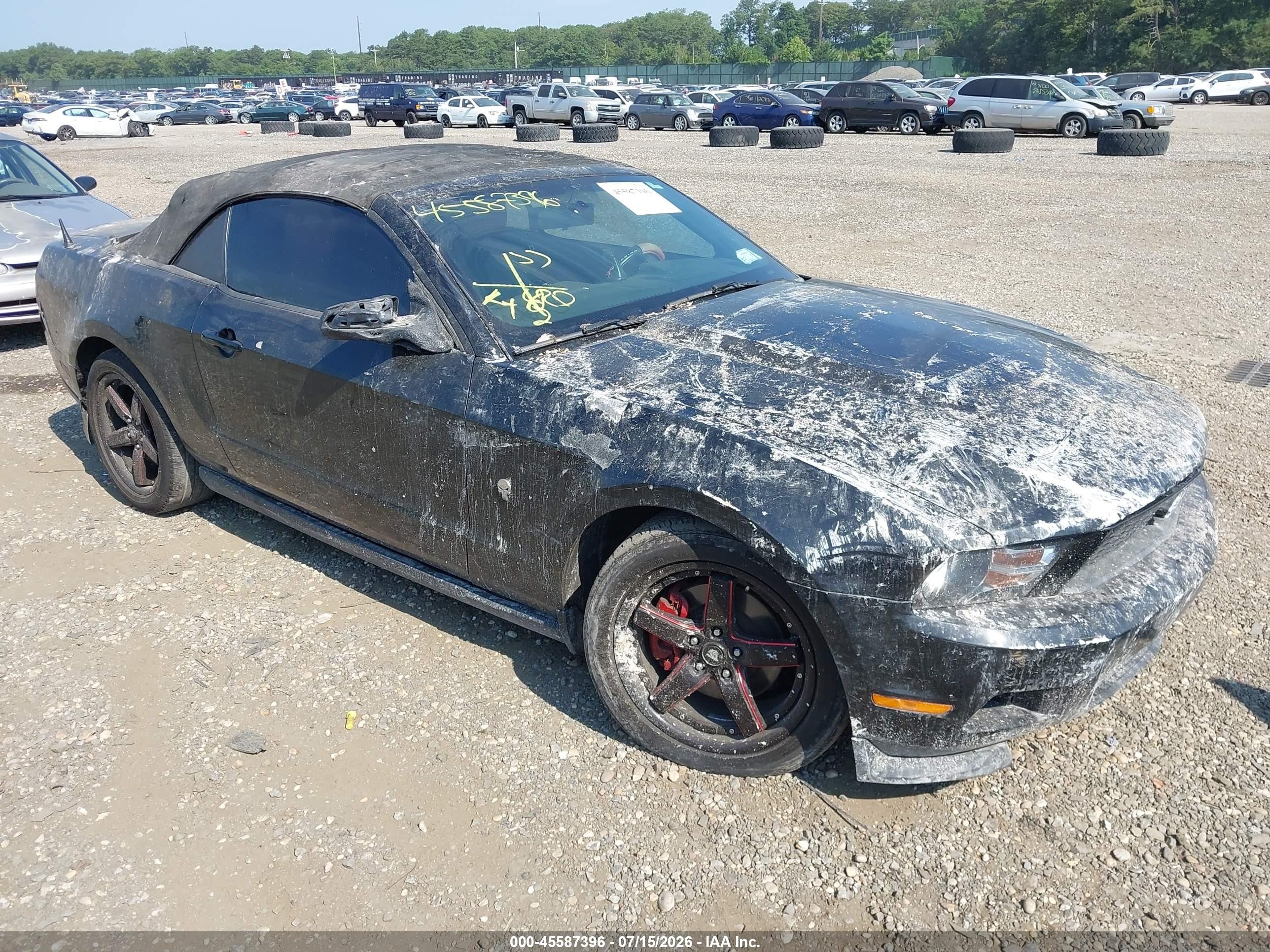 2012 Ford Mustang V6 Black vin: 1ZVBP8EM8C5242098