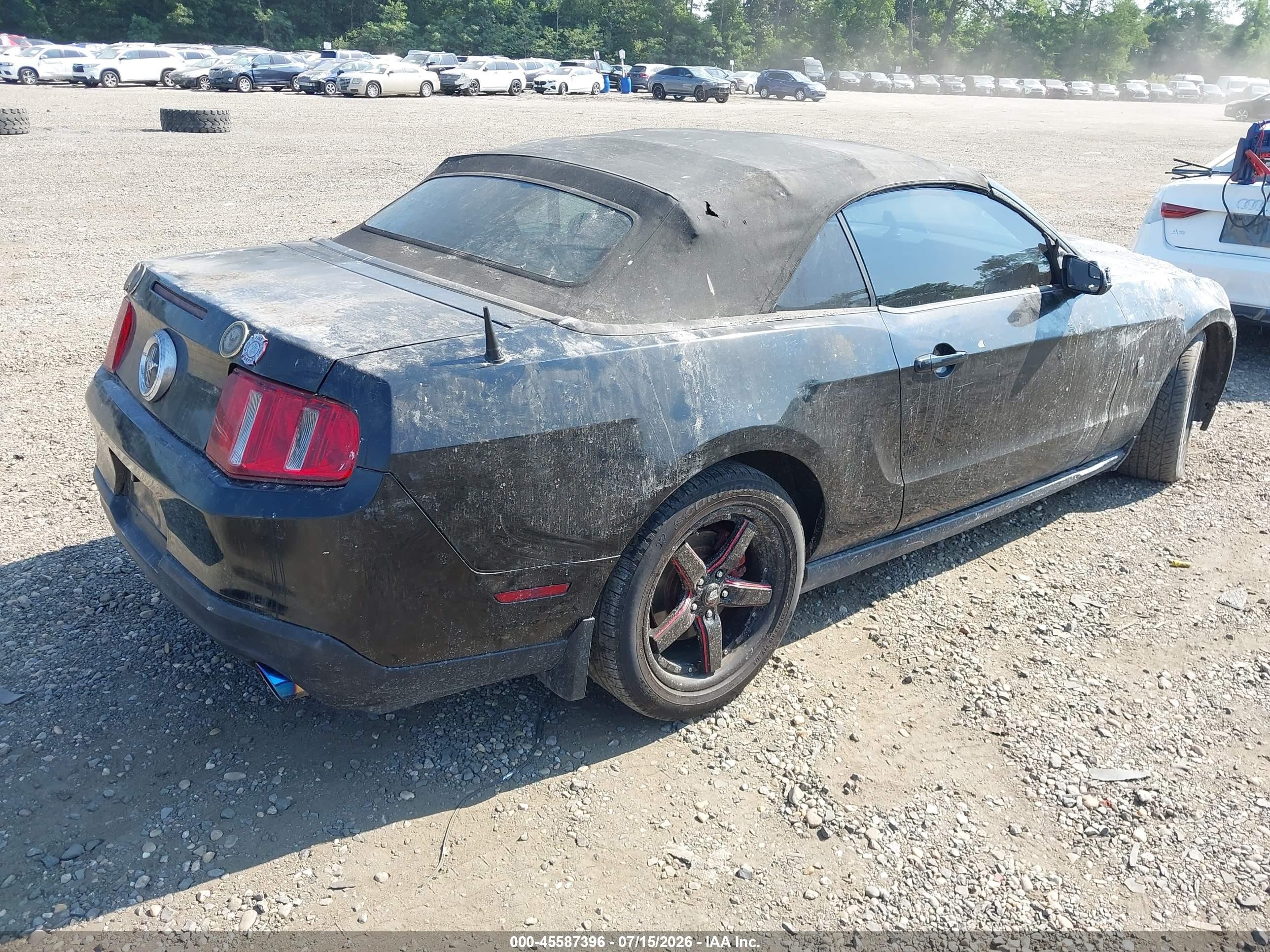 2012 Ford Mustang V6 Black vin: 1ZVBP8EM8C5242098