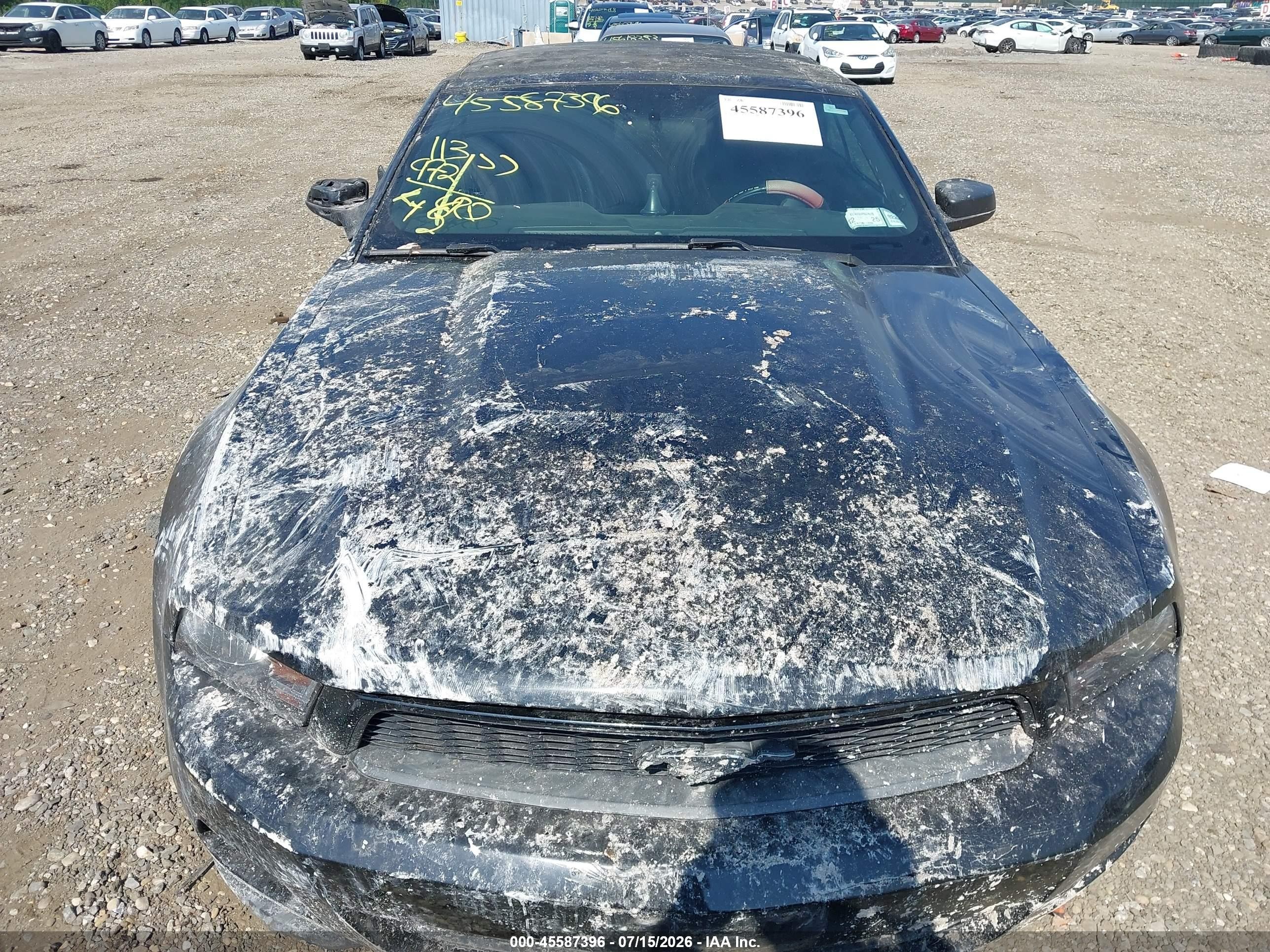 2012 Ford Mustang V6 Black vin: 1ZVBP8EM8C5242098