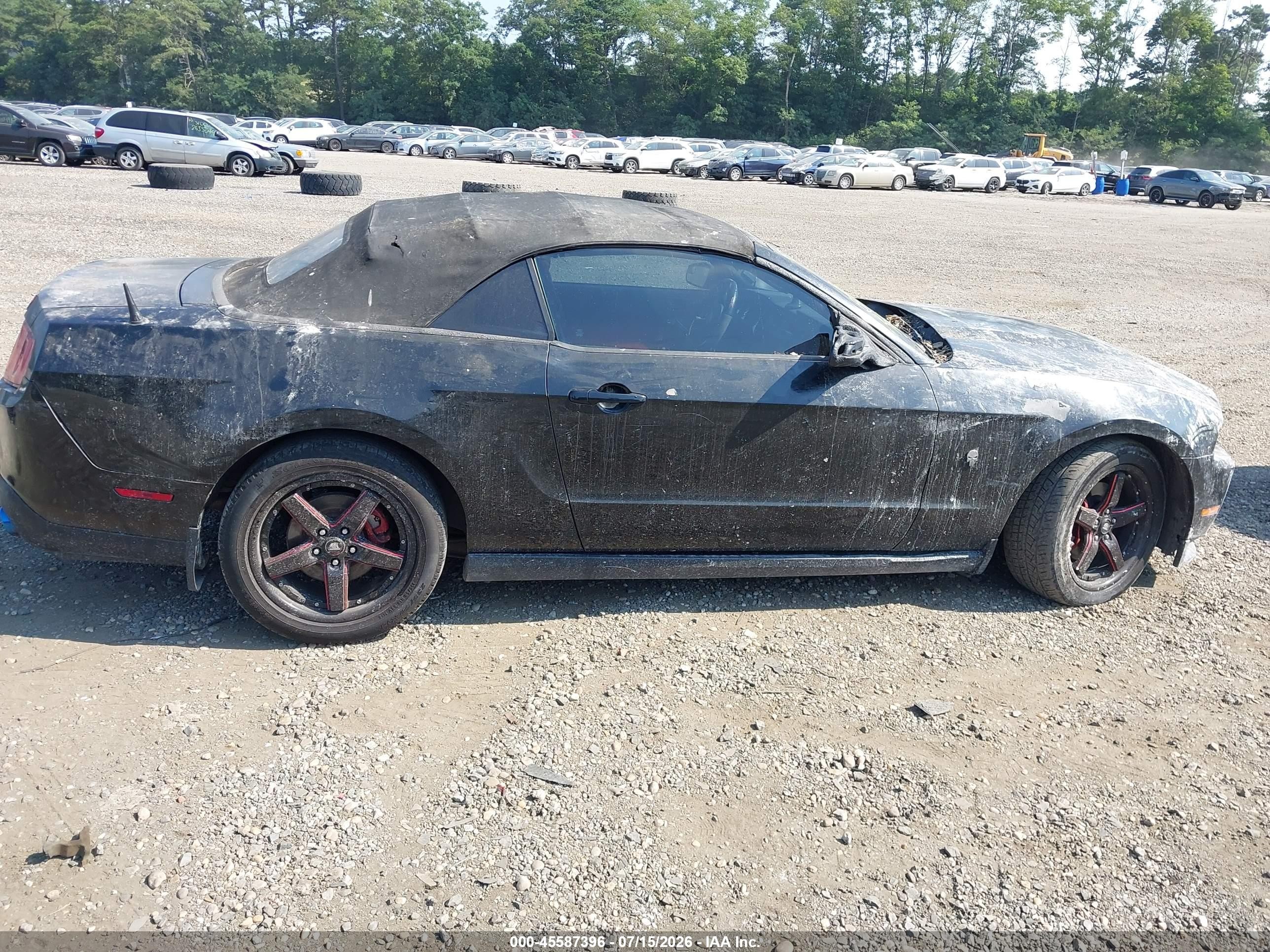 2012 Ford Mustang V6 Black vin: 1ZVBP8EM8C5242098