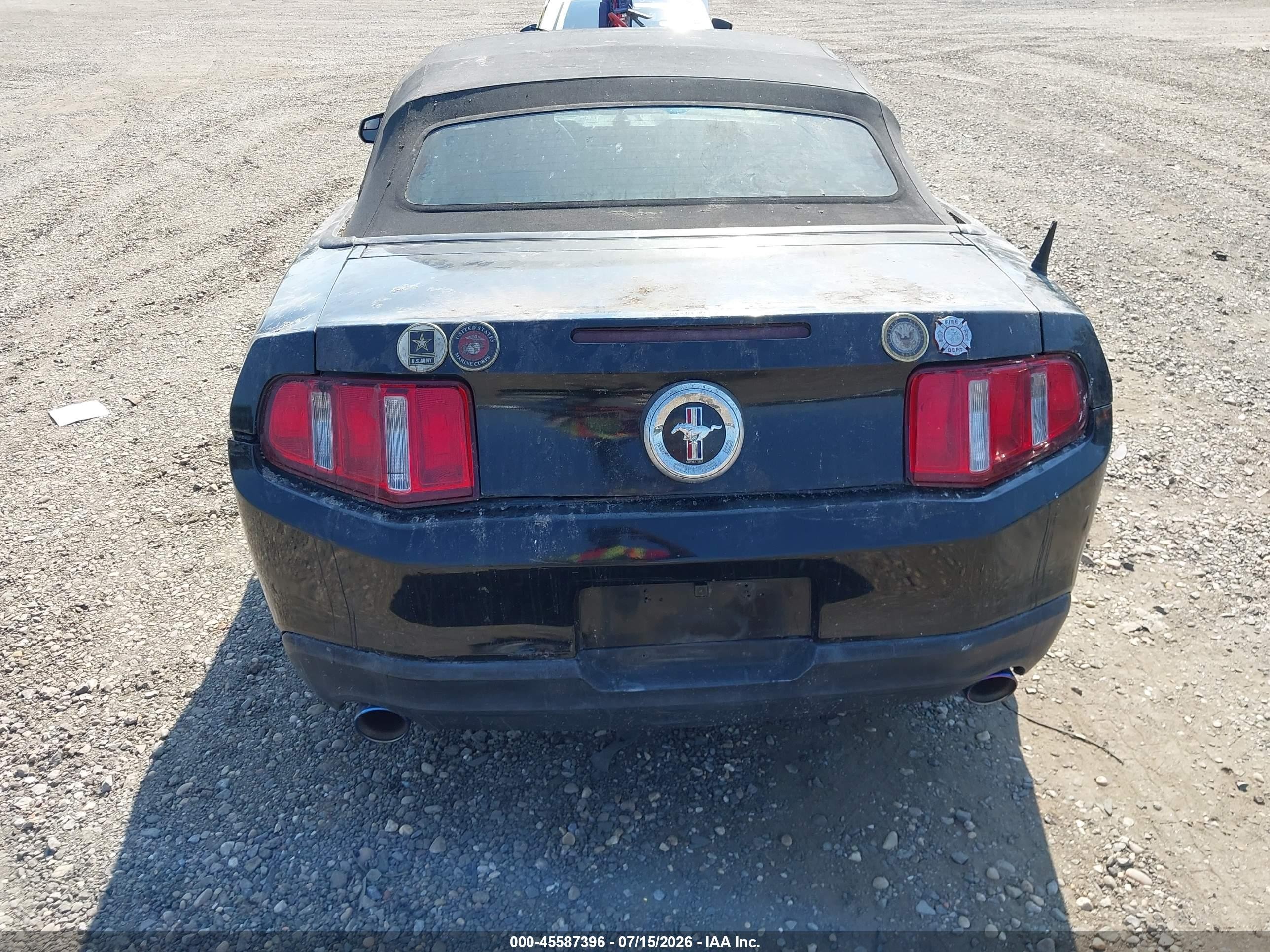 2012 Ford Mustang V6 Black vin: 1ZVBP8EM8C5242098
