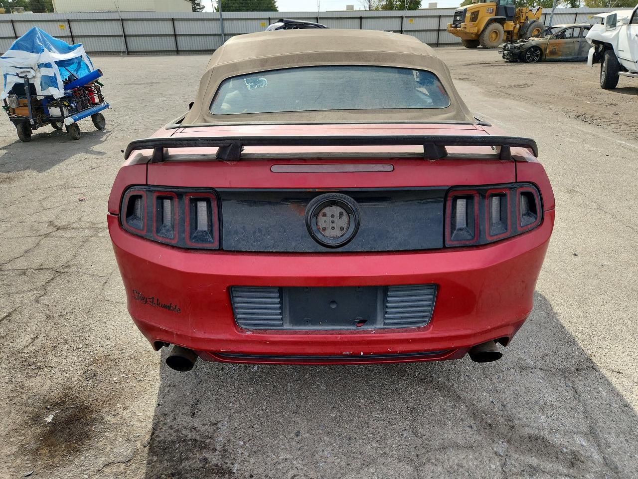 2013 Ford Mustang Maroon vin: 1ZVBP8EM8D5204050