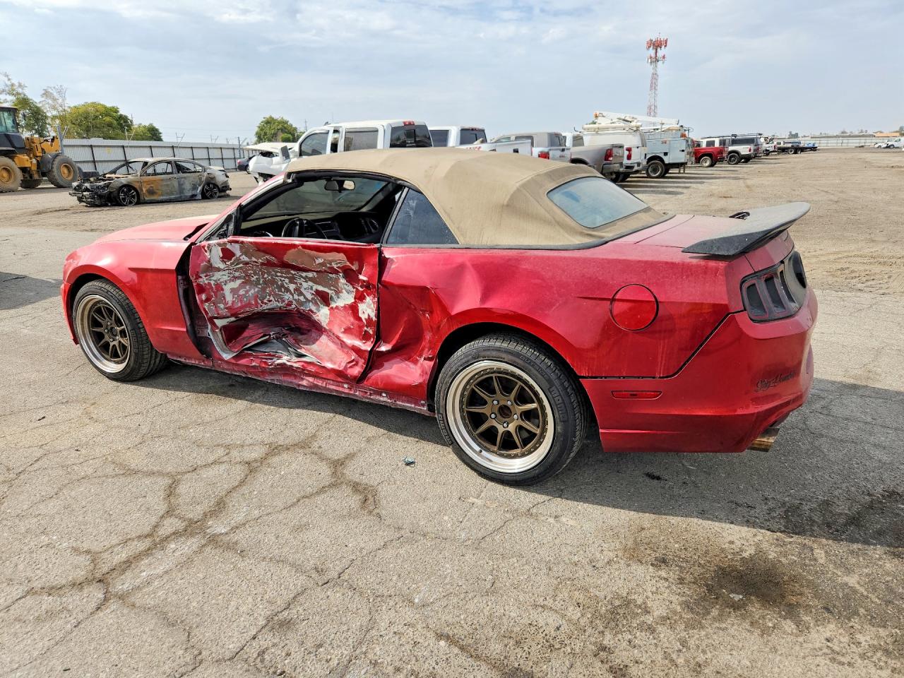 2013 Ford Mustang Maroon vin: 1ZVBP8EM8D5204050