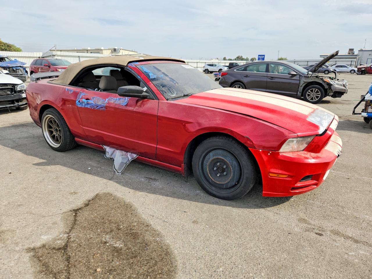 2013 Ford Mustang Maroon vin: 1ZVBP8EM8D5204050