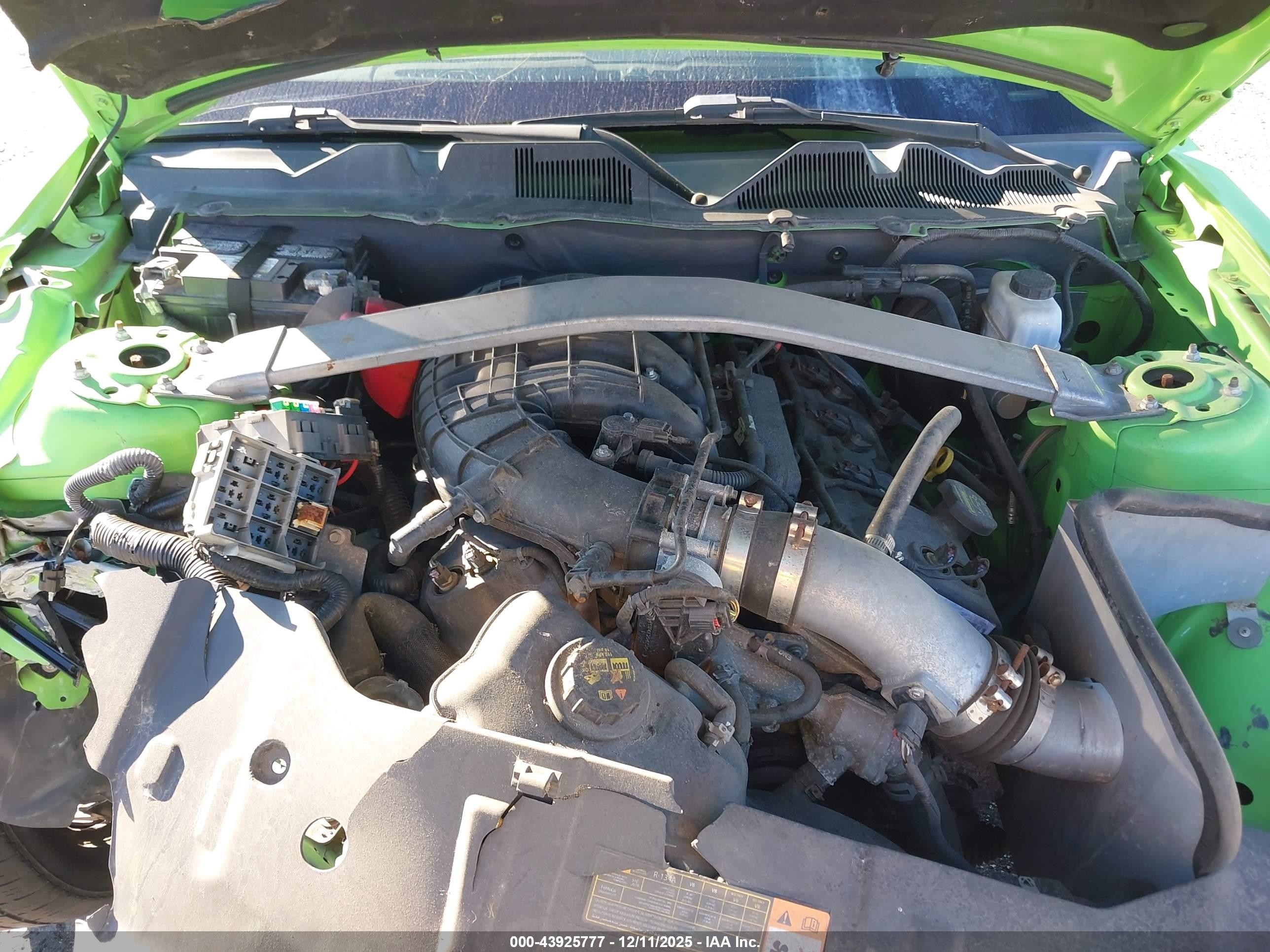 2013 Ford Mustang V6 Premium Green vin: 1ZVBP8EM8D5223374