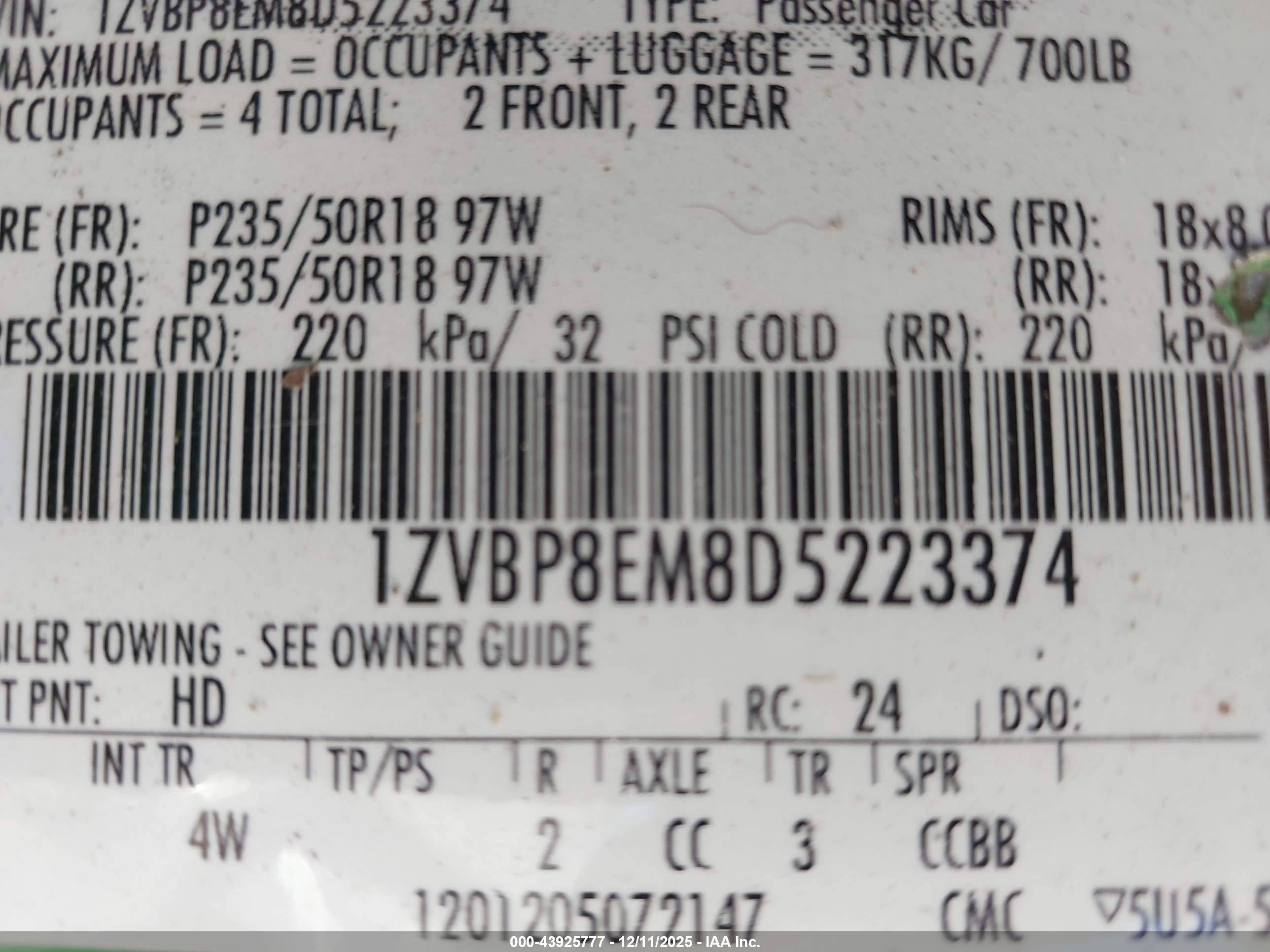 2013 Ford Mustang V6 Premium Green vin: 1ZVBP8EM8D5223374