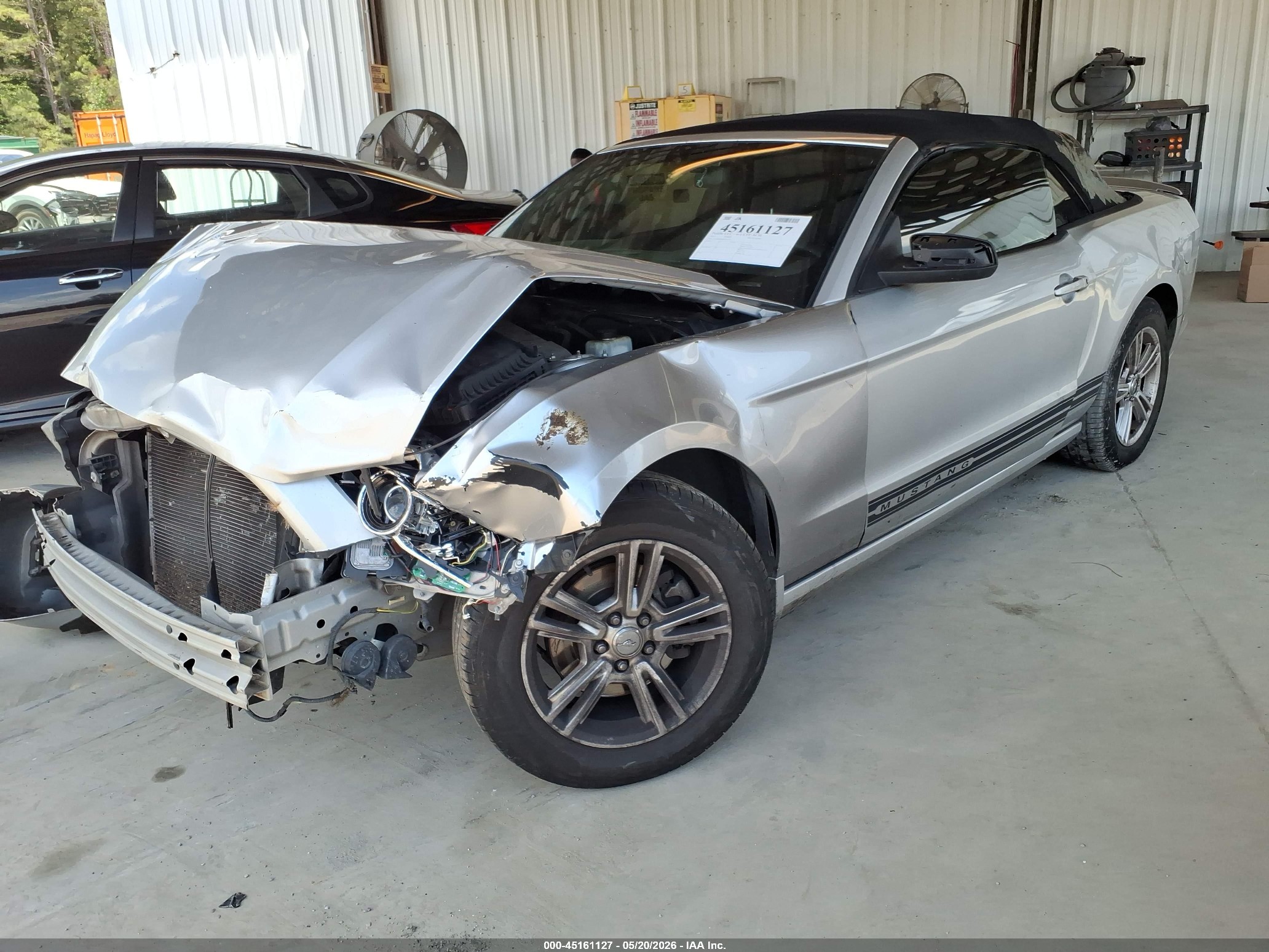 2013 Ford Mustang V6 Gray vin: 1ZVBP8EM8D5242037