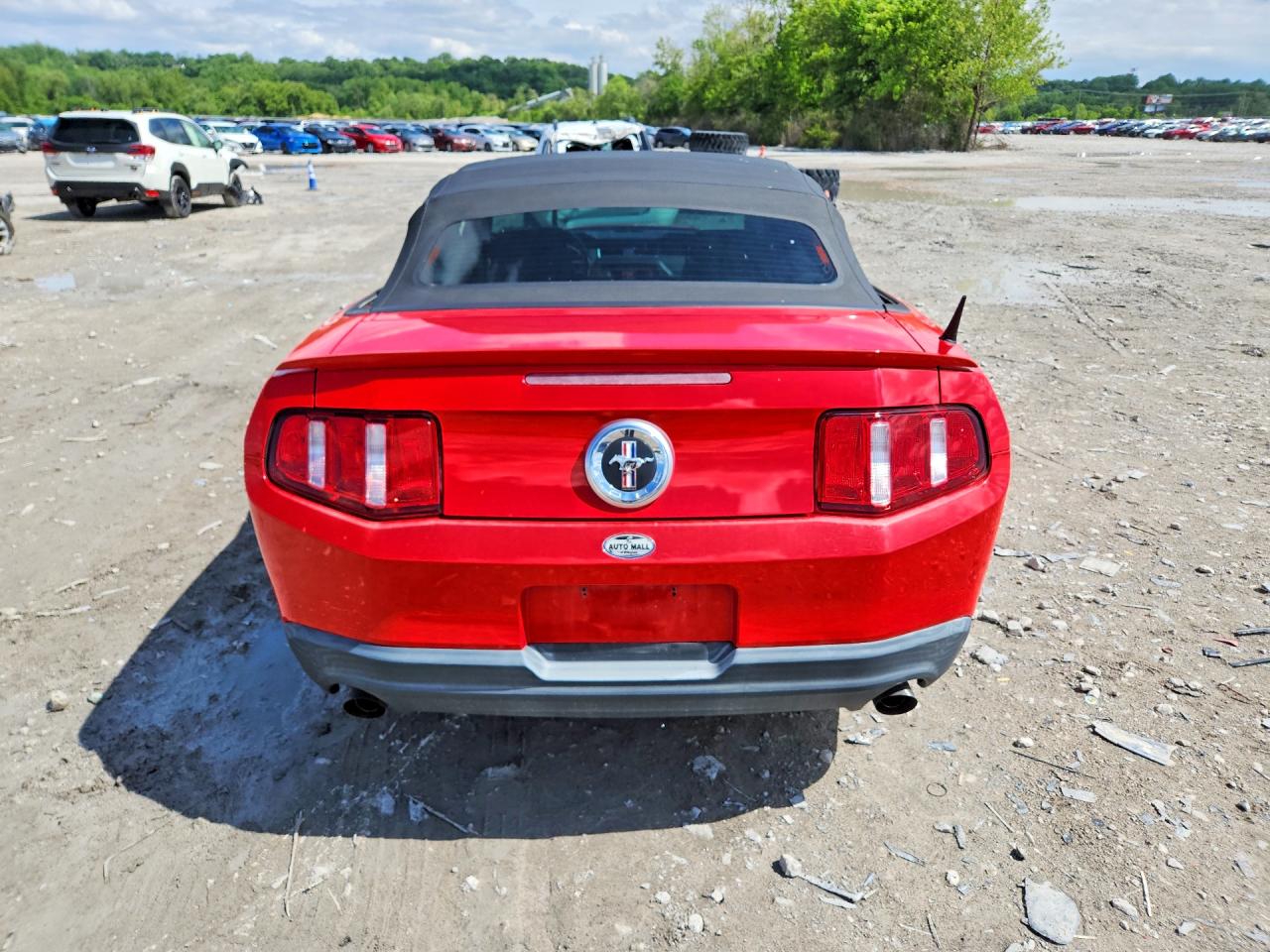 2012 Ford Mustang Red vin: 1ZVBP8EM9C5203763