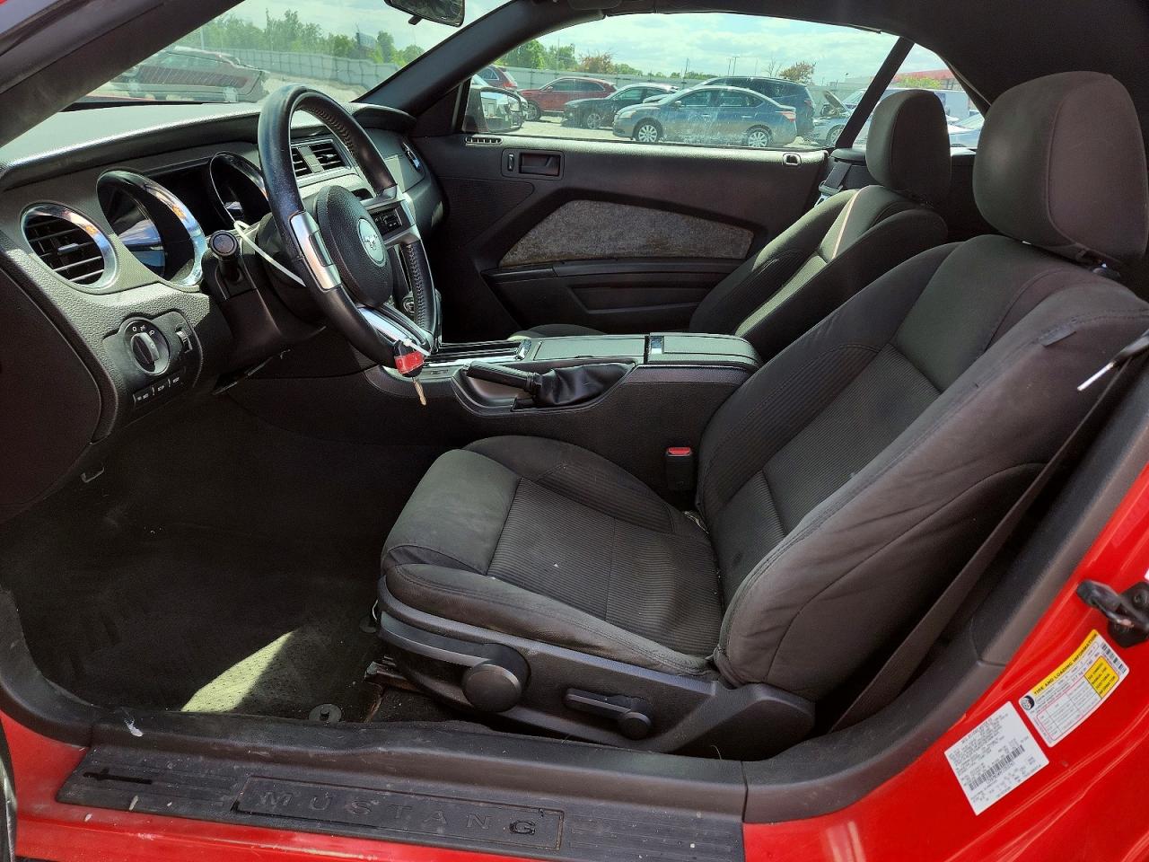 2012 Ford Mustang Red vin: 1ZVBP8EM9C5203763