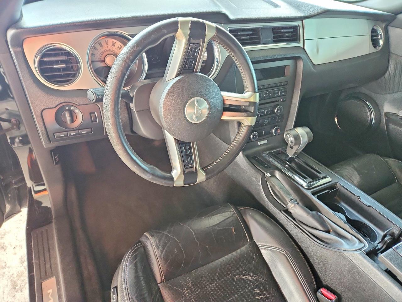 2012 Ford Mustang Black vin: 1ZVBP8EM9C5230624