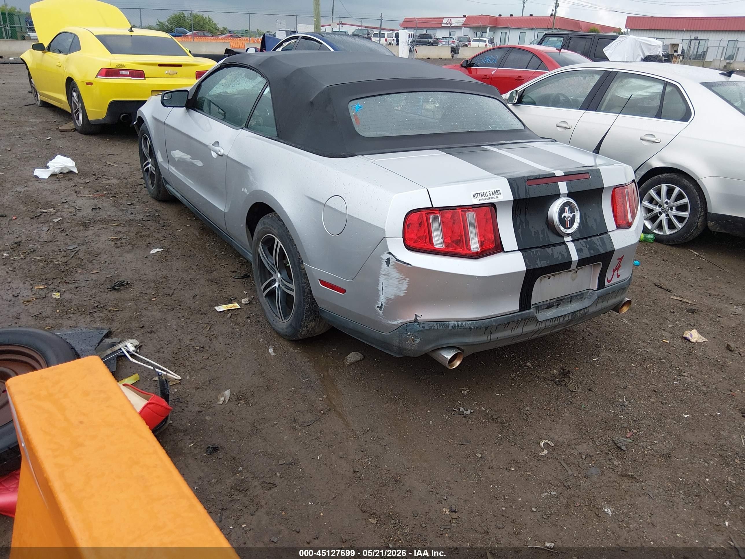 2012 Ford Mustang V6 Silver vin: 1ZVBP8EM9C5257810