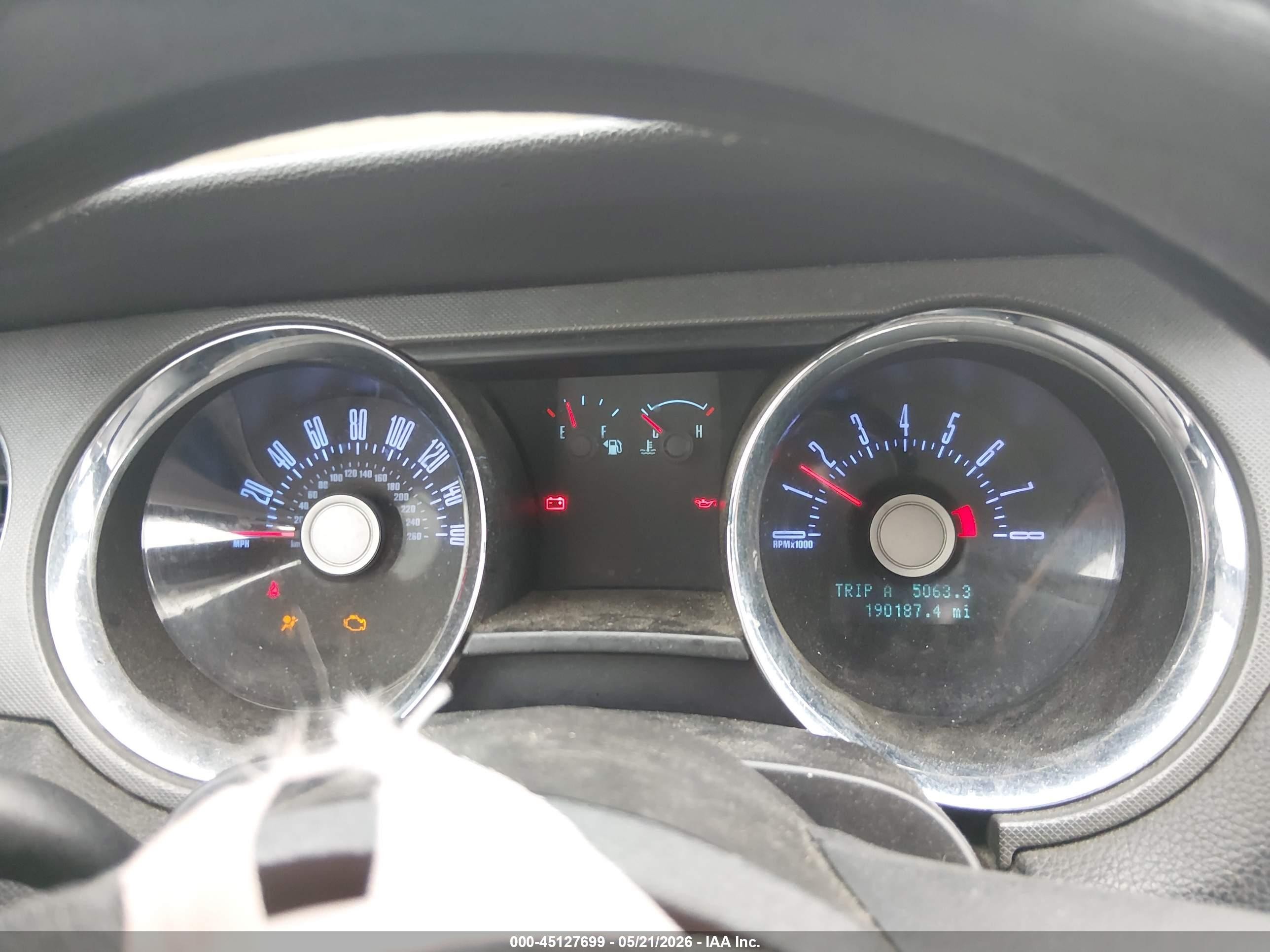 2012 Ford Mustang V6 Silver vin: 1ZVBP8EM9C5257810