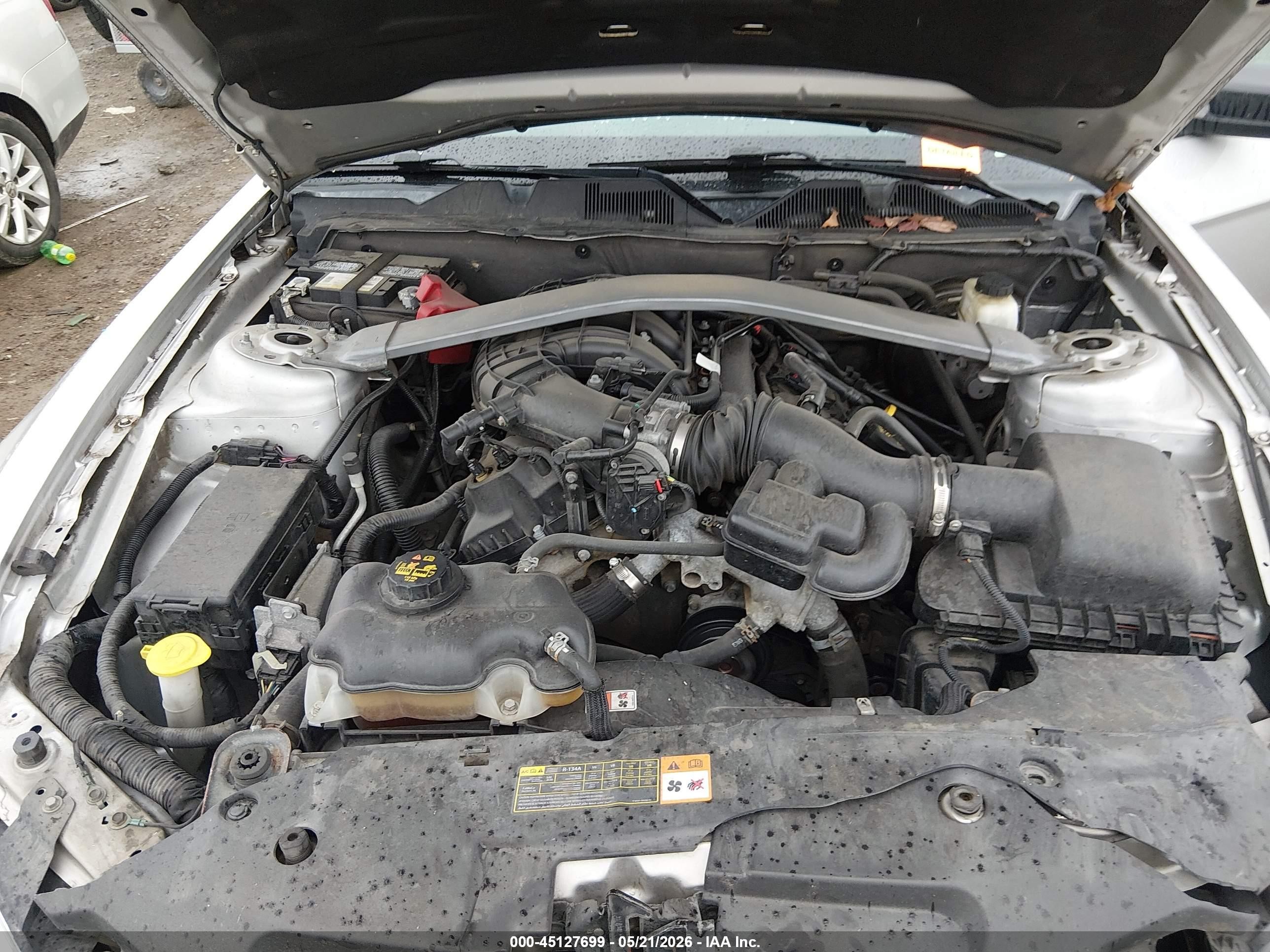 2012 Ford Mustang V6 Silver vin: 1ZVBP8EM9C5257810