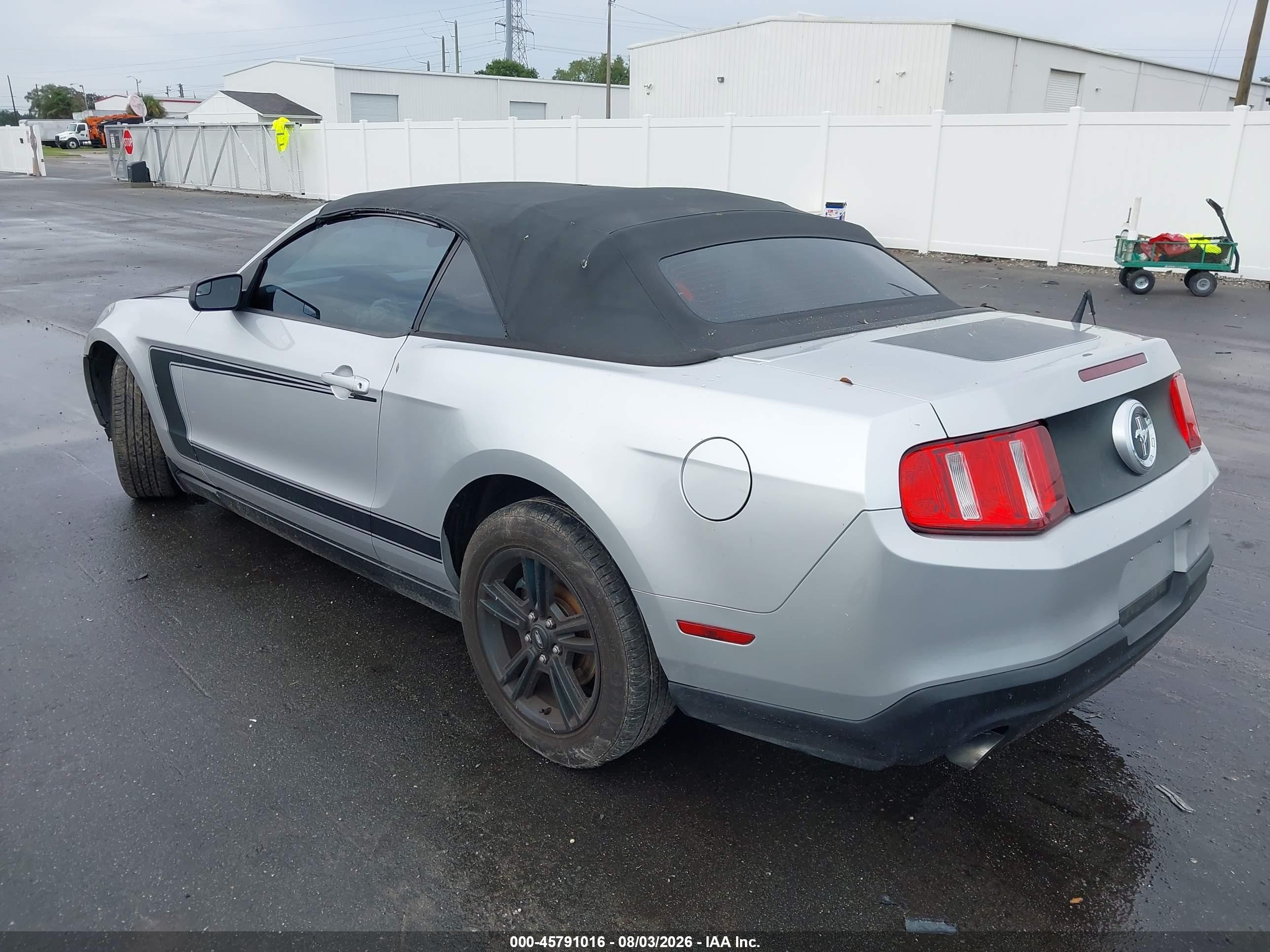 2012 Ford Mustang V6 Серебряный vin: 1ZVBP8EM9C5273201