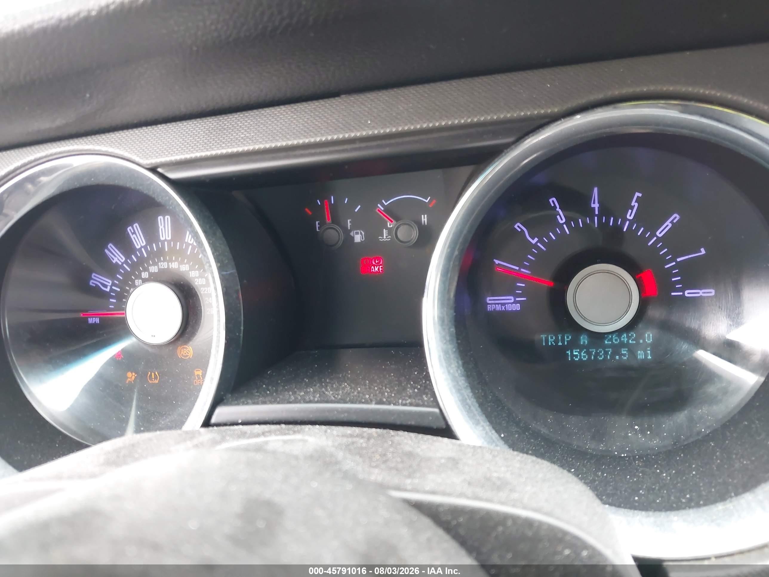 2012 Ford Mustang V6 Серебряный vin: 1ZVBP8EM9C5273201