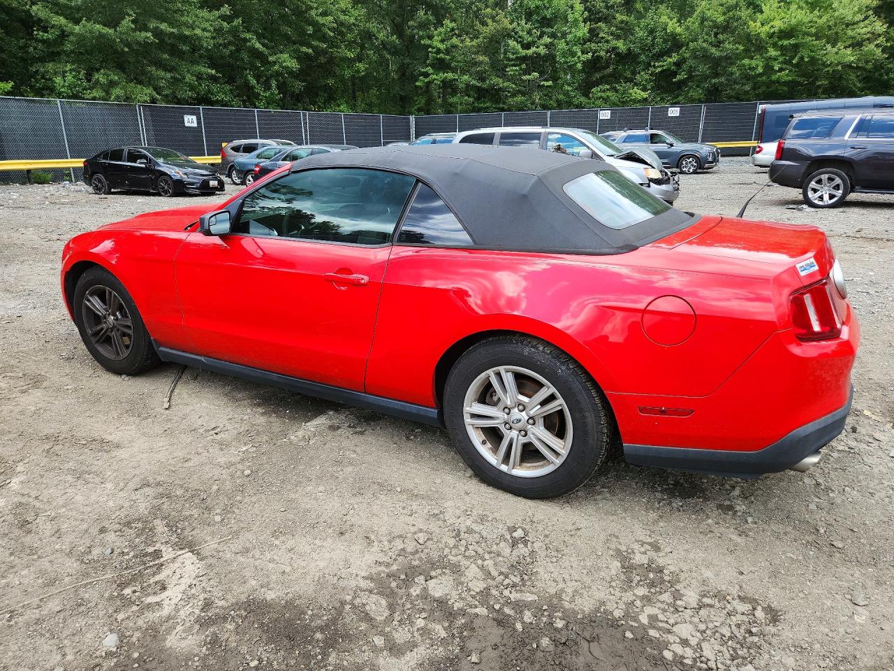2012 Ford Mustang Красный vin: 1ZVBP8EM9C5273392