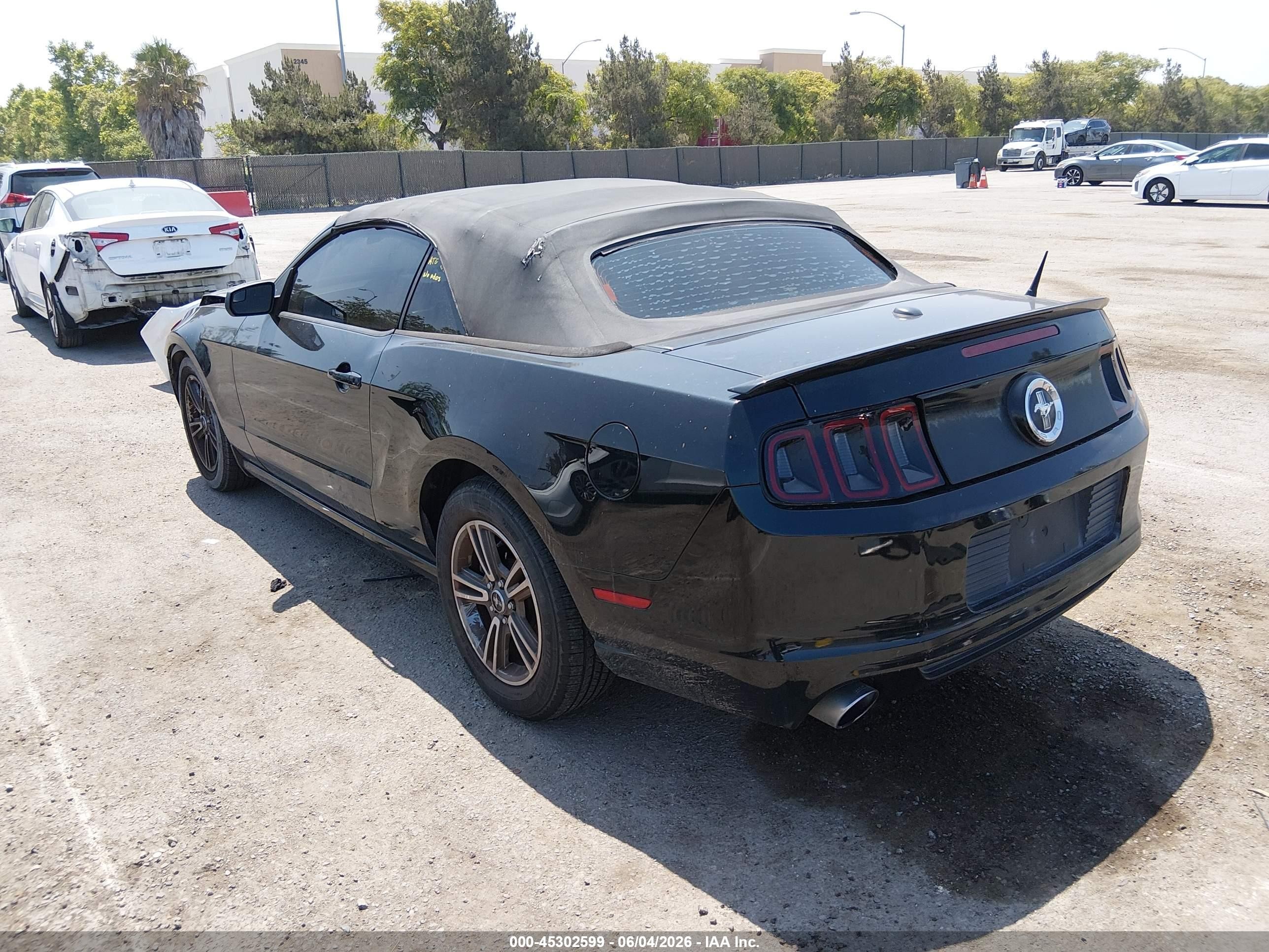2013 Ford Mustang V6 Premium Черный vin: 1ZVBP8EM9D5236604